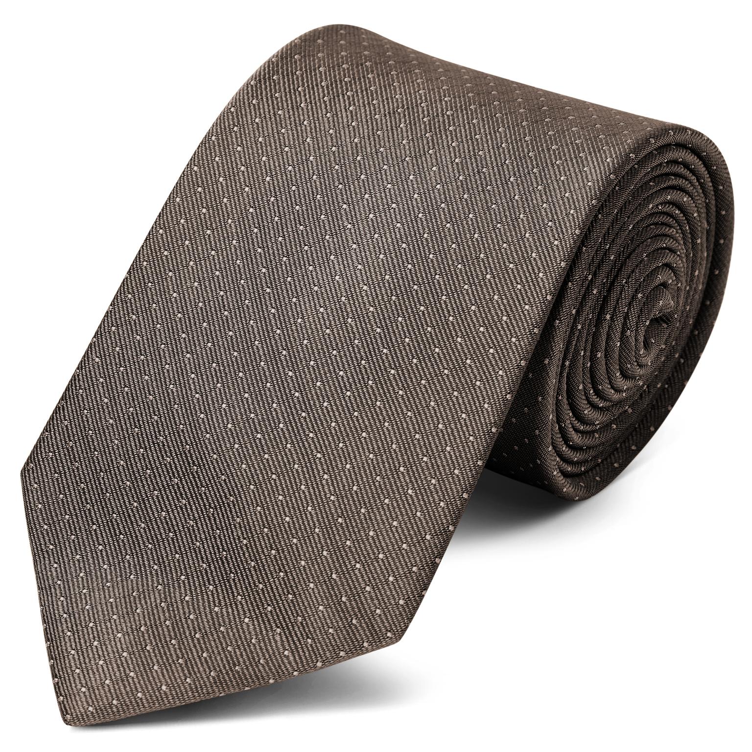 Beige Polka Dot Silk 8cm Tie Beige Polka Dot Silk 8cm Tie