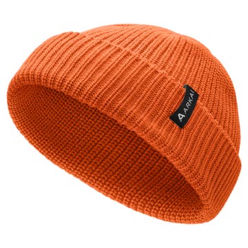 Nordic | Orange Fisherman-Beanie aus Polyester Nordic | Orange Fisherman-Beanie aus Polyester