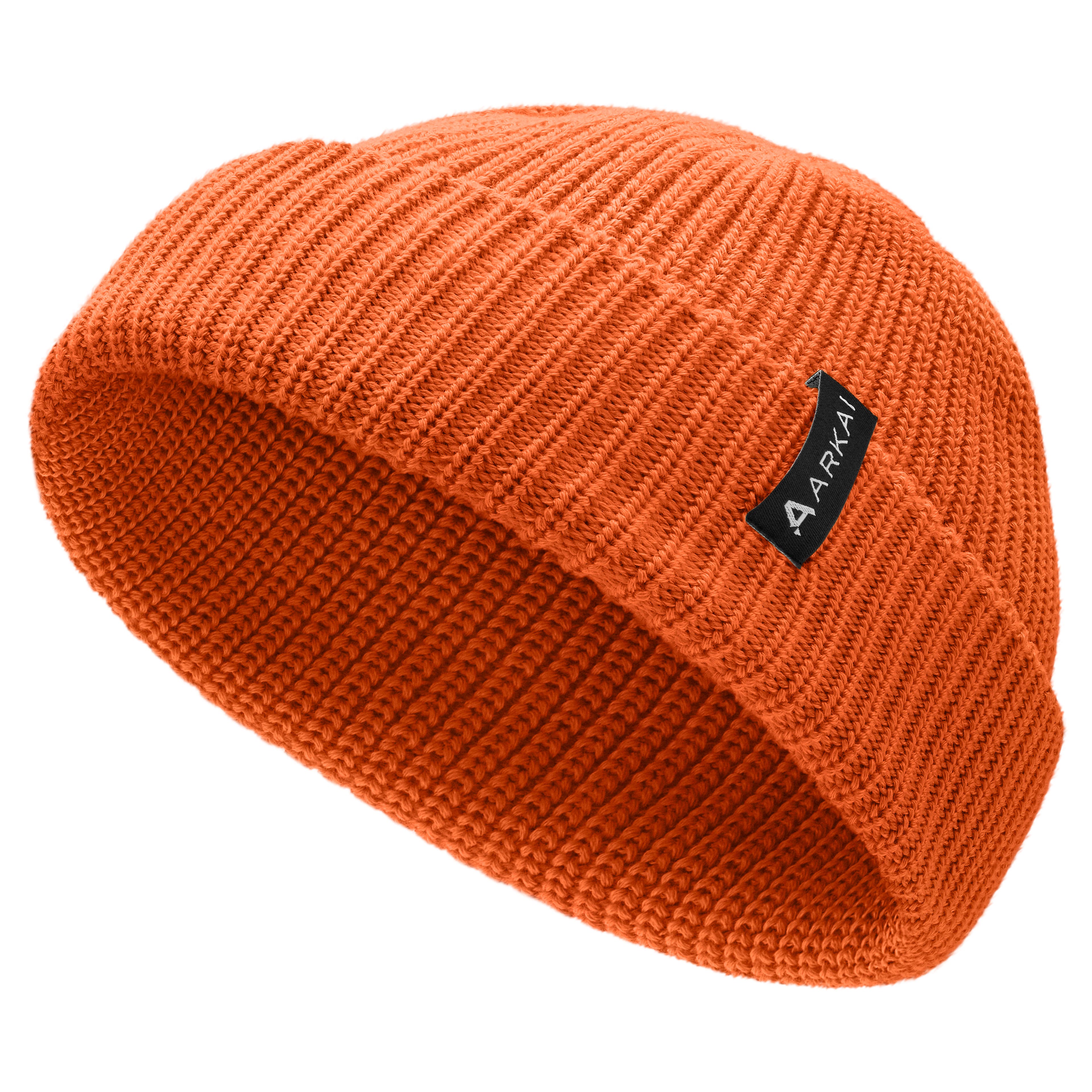 Nordic | Fisherman beanie i orange polyester Nordic | Fisherman beanie i orange polyester