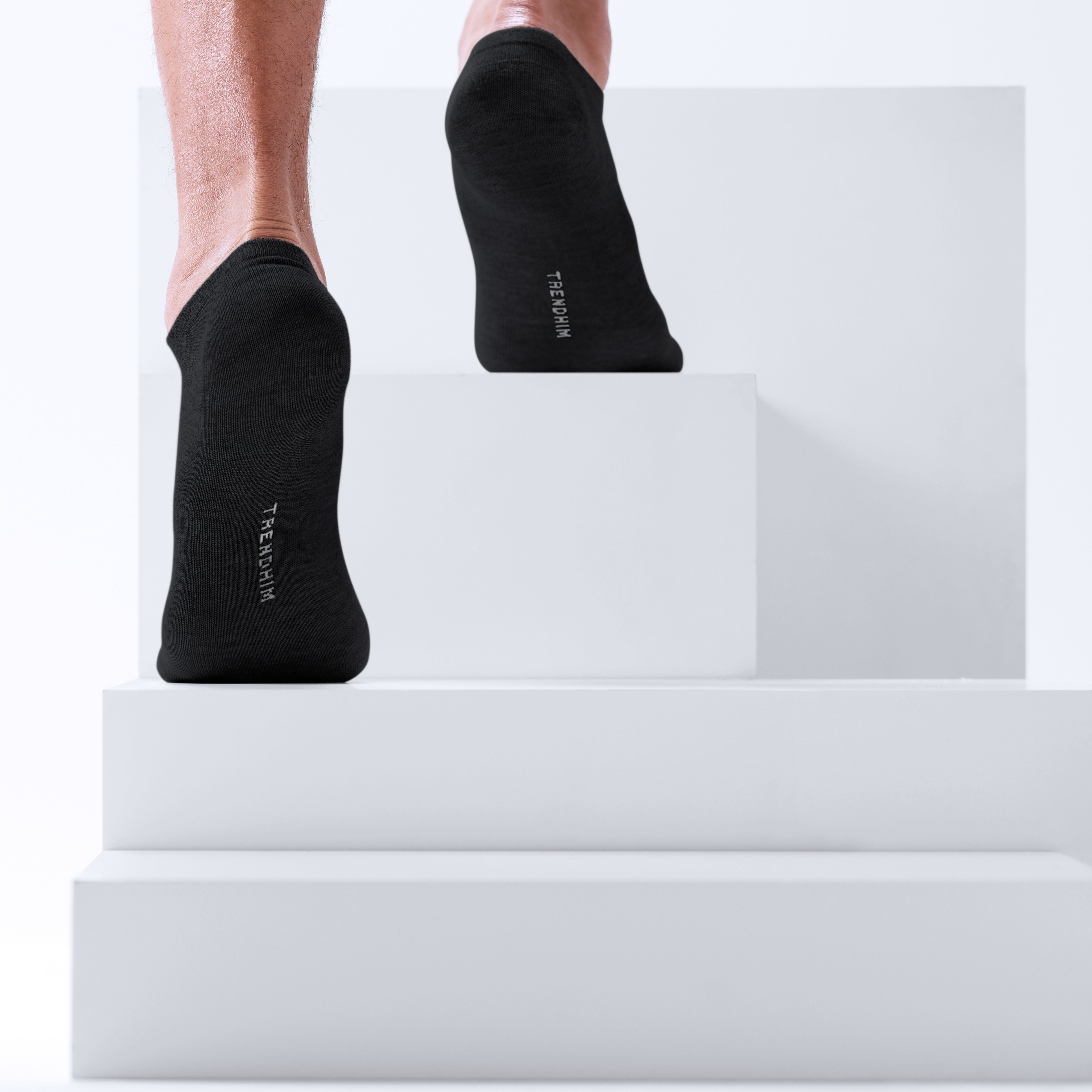 FreeFeel | 12er-Pack Knöchelsocken aus schwarzem Bambus - 4