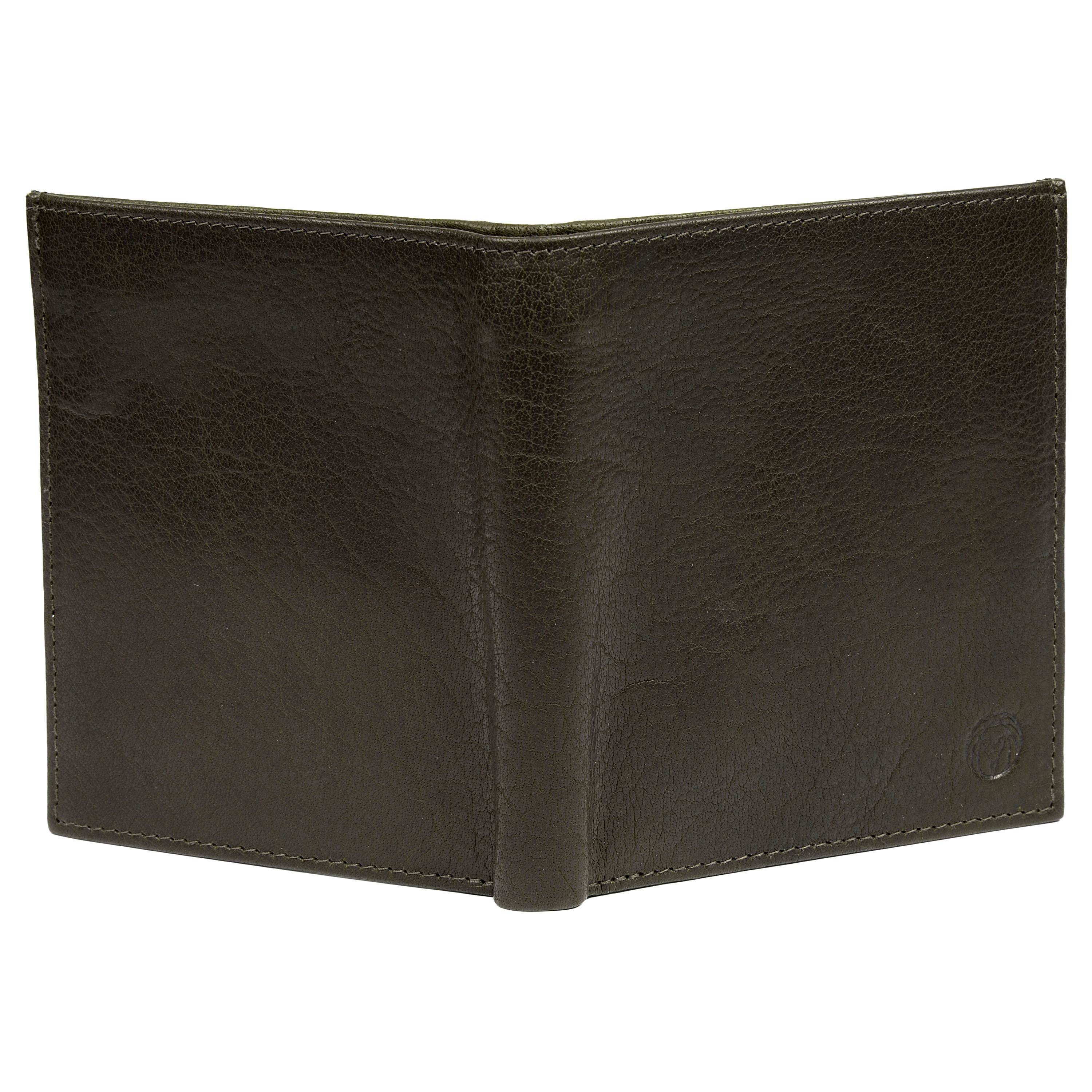 Cartera Montreal de cuero verde oliva con 13 ranuras RFID - 5