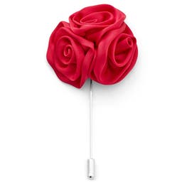 True Red Rose Lapel Pin