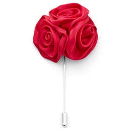 Flor de solapa rosa roja
