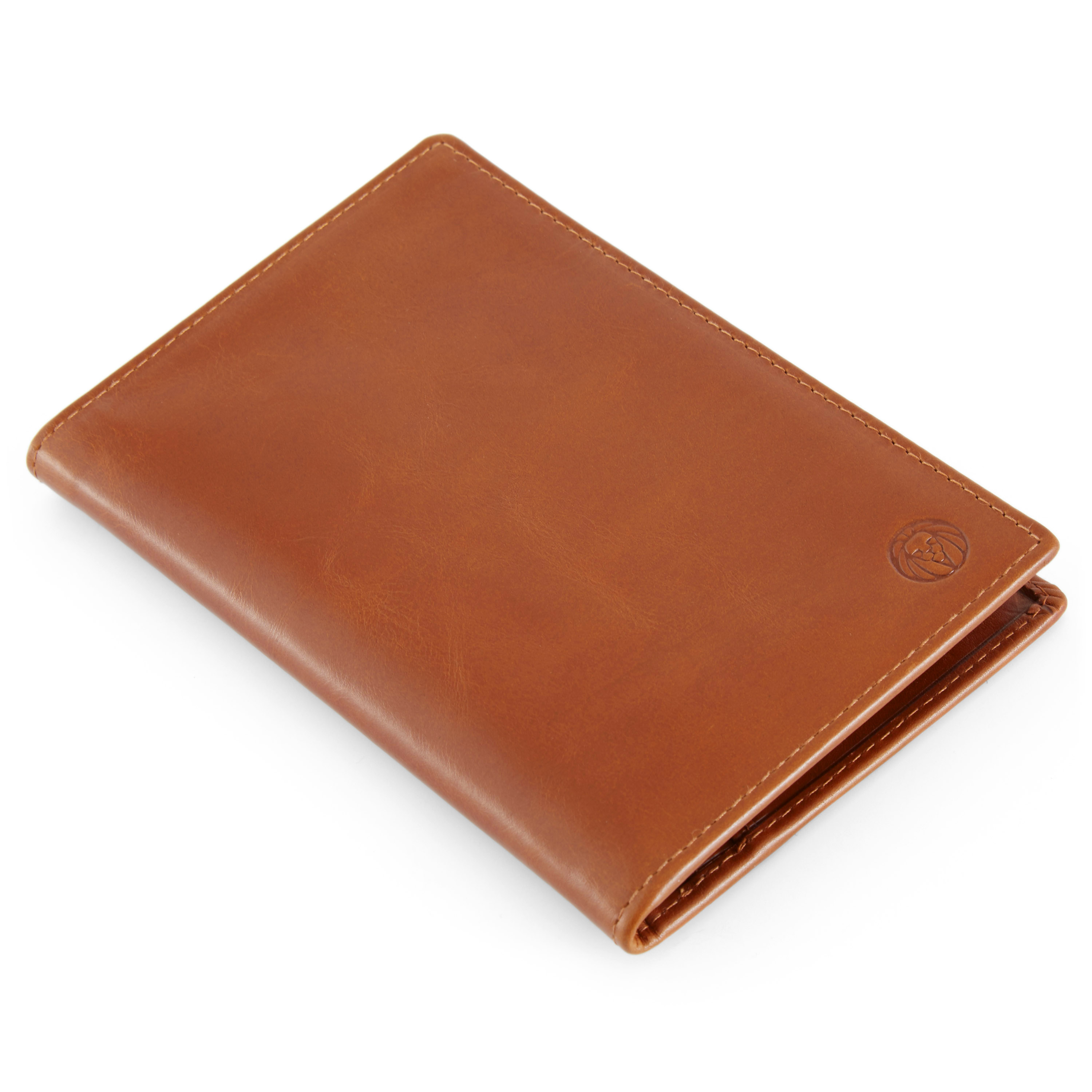 Lysebrun Jasper Passlommebok av Skinn - 5