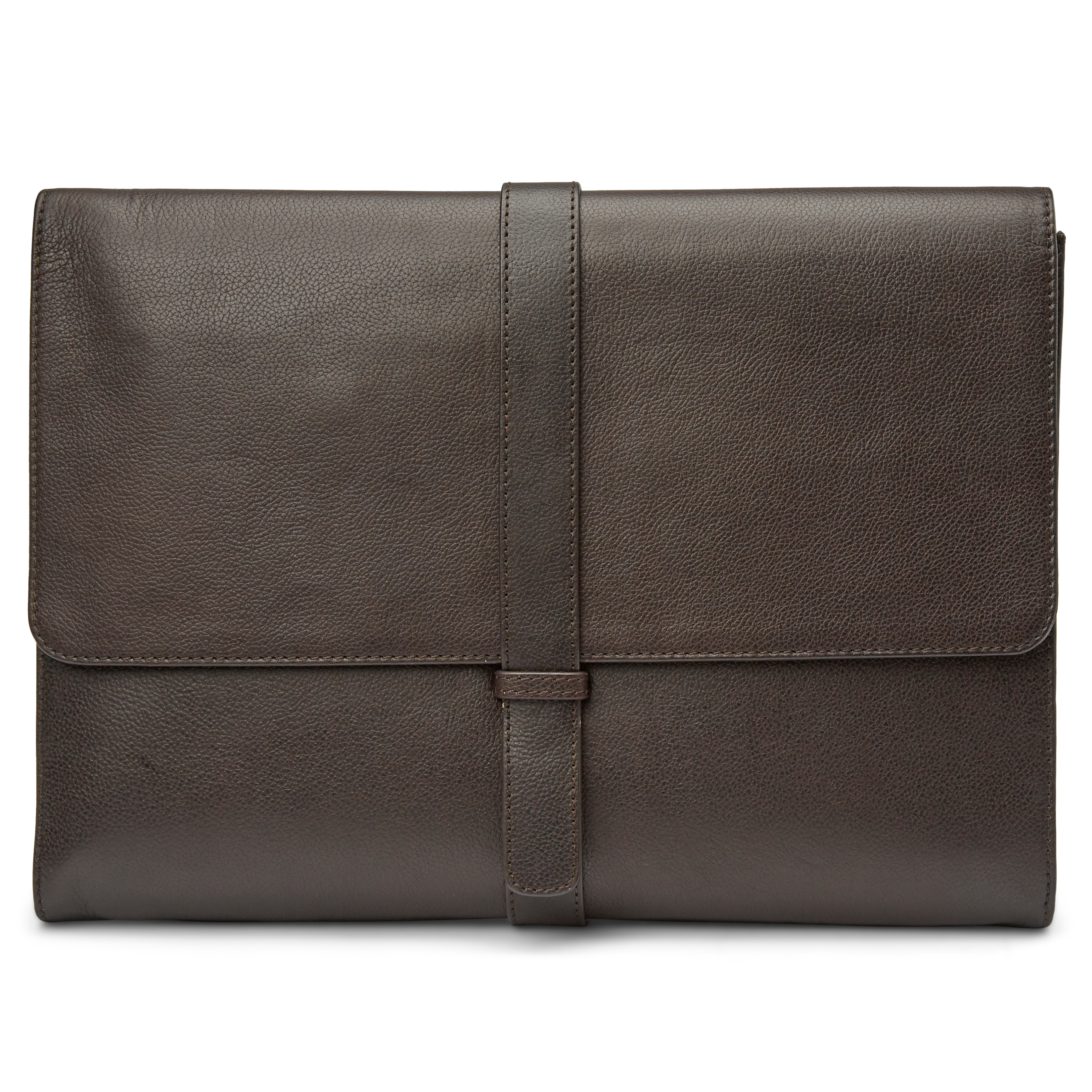 Σκούρα Καφέ Δερμάτινη Θήκη Laptop 13" Lyon - 3