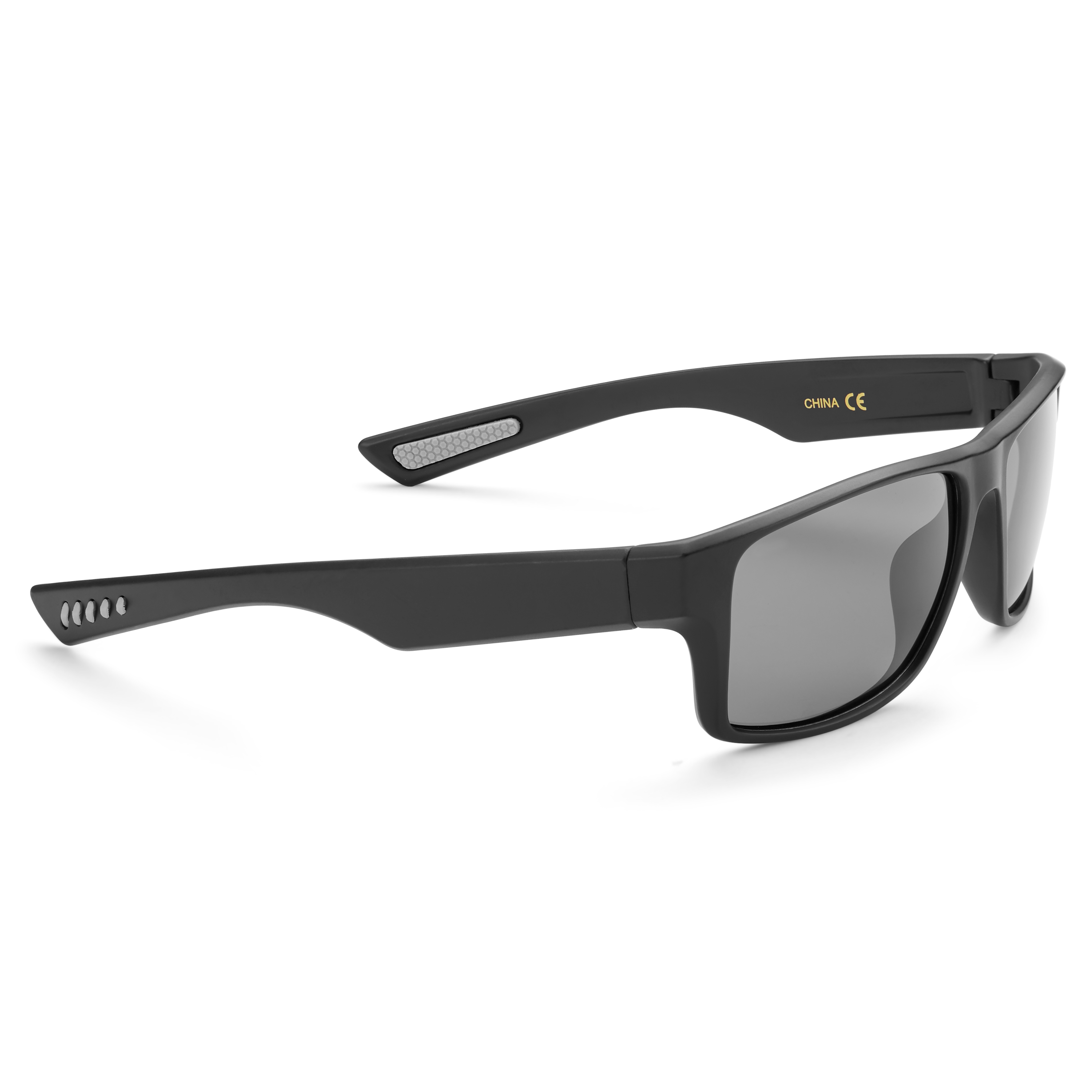 Mat crne i dimljene polarizirane sportske sunčane naočale - 3