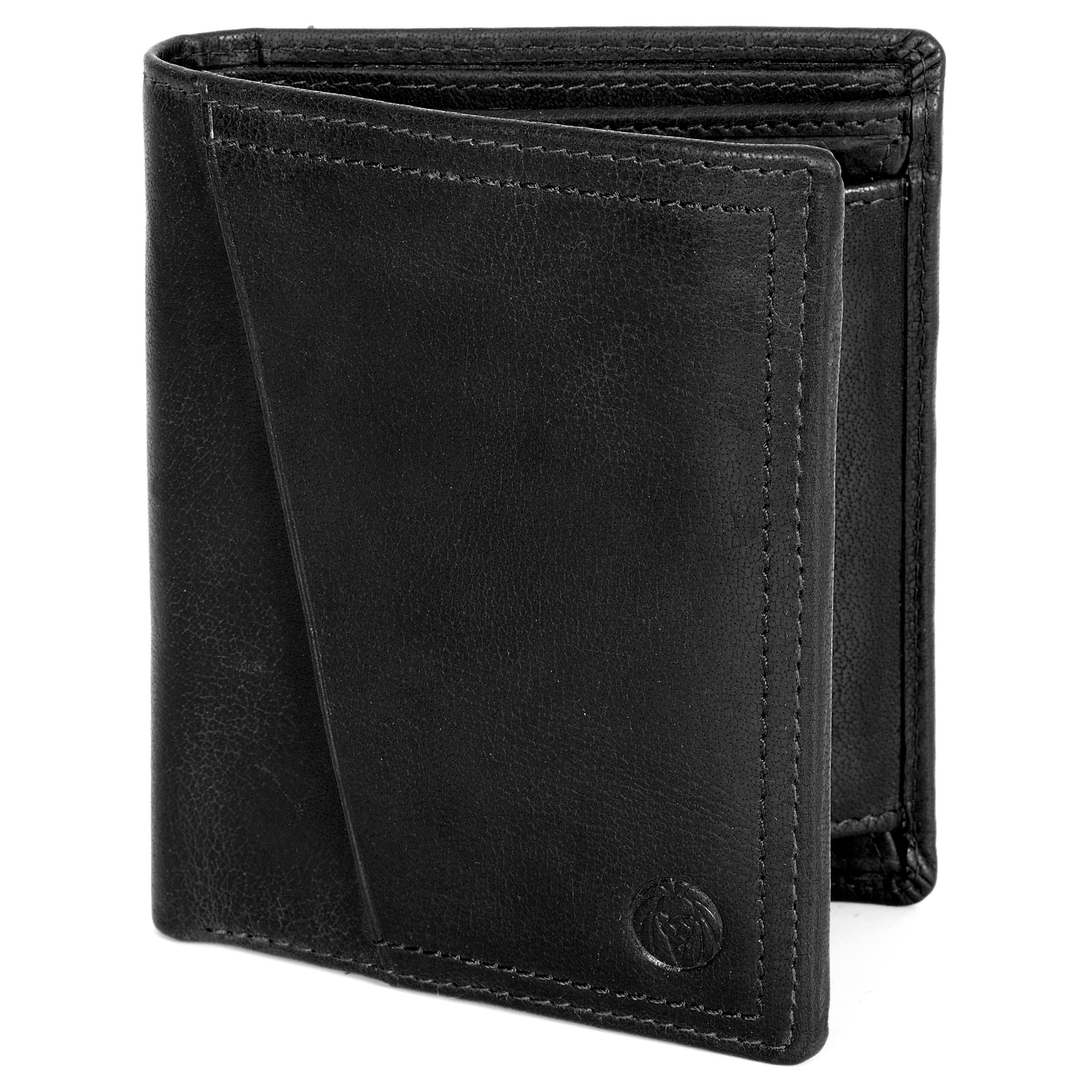 Семпъл черен кожен портфейл с RFID защита Montreal