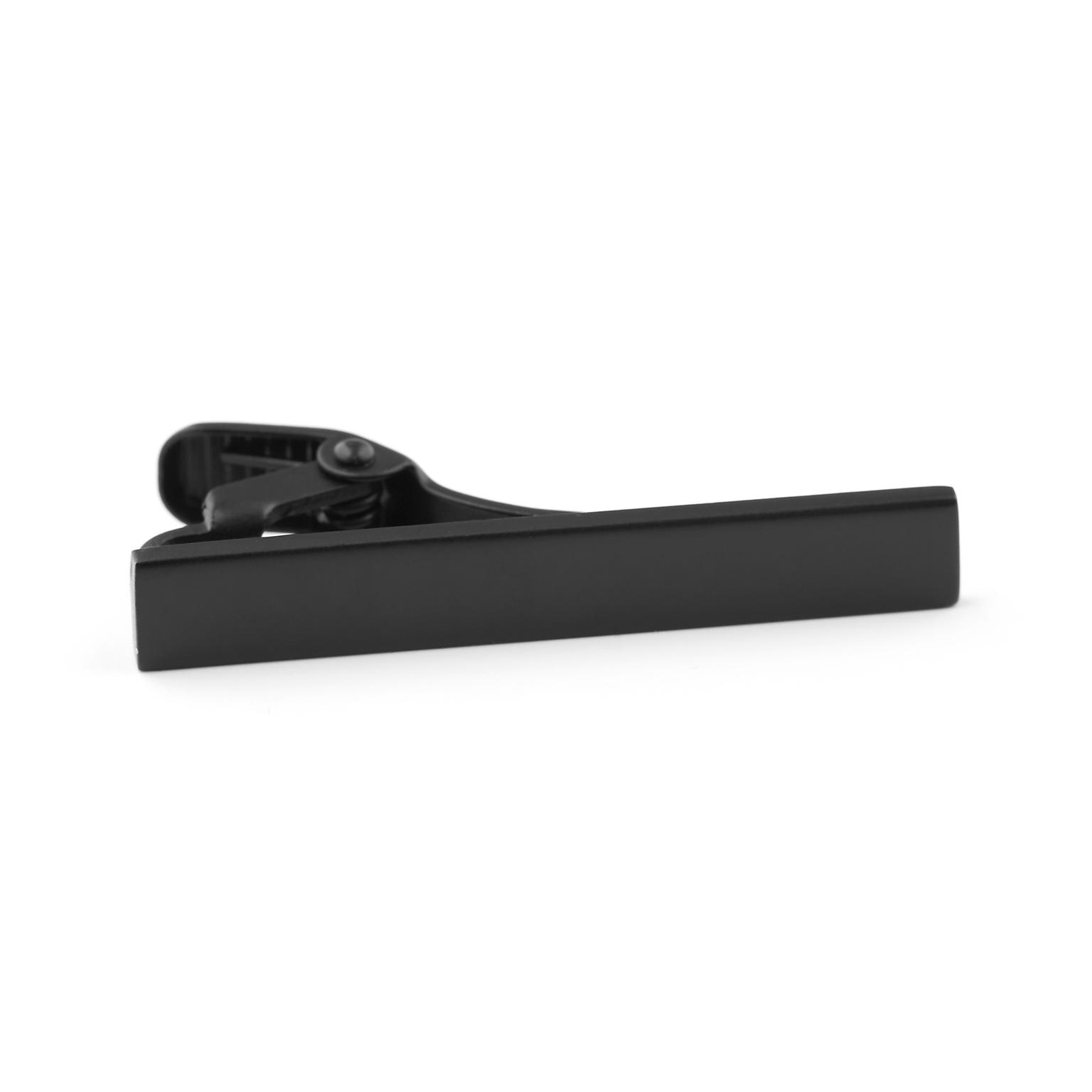 Pasador de corbata corto cuadrado negro Pasador de corbata corto cuadrado negro