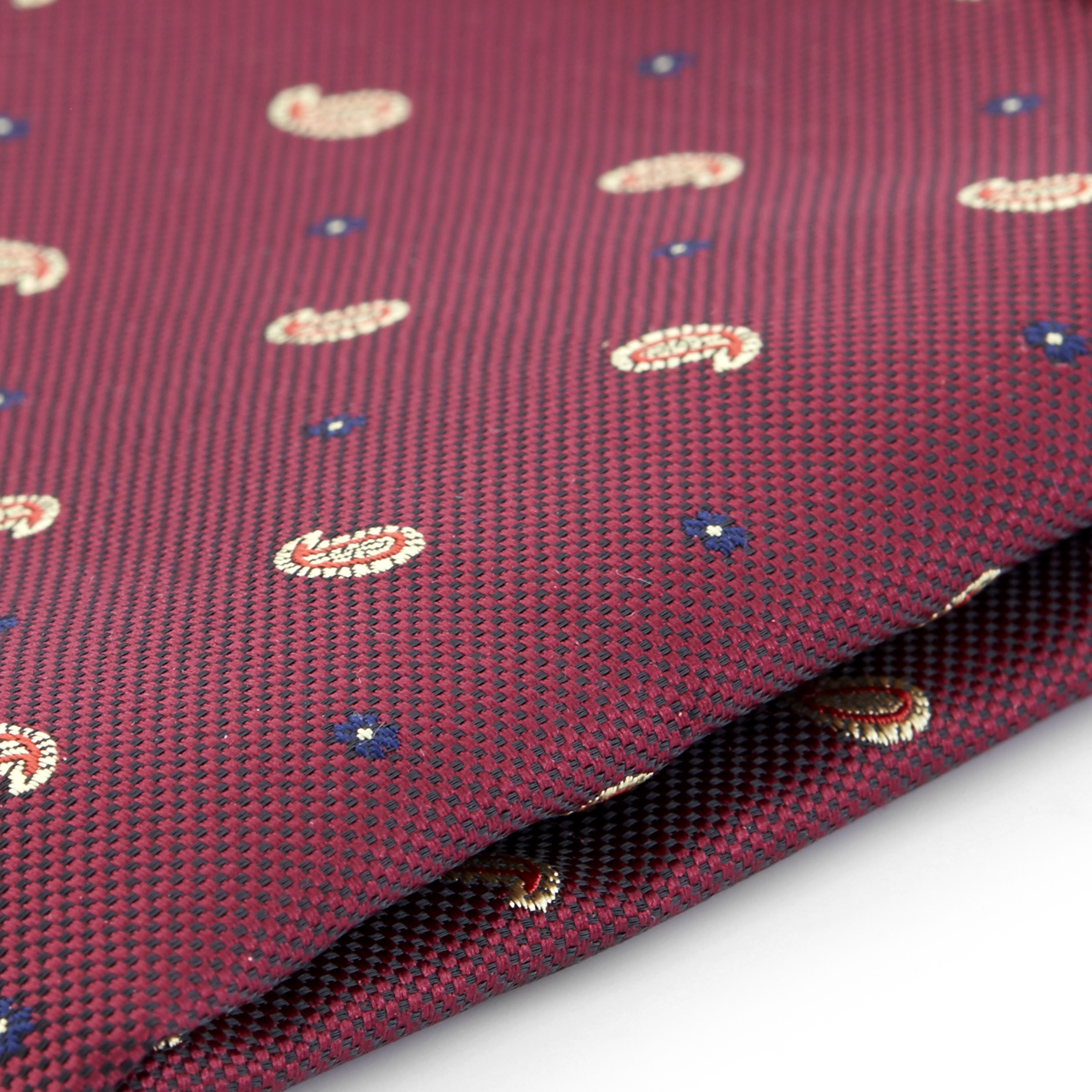 Bordo džepna maramica s uzorkom zareza - 2