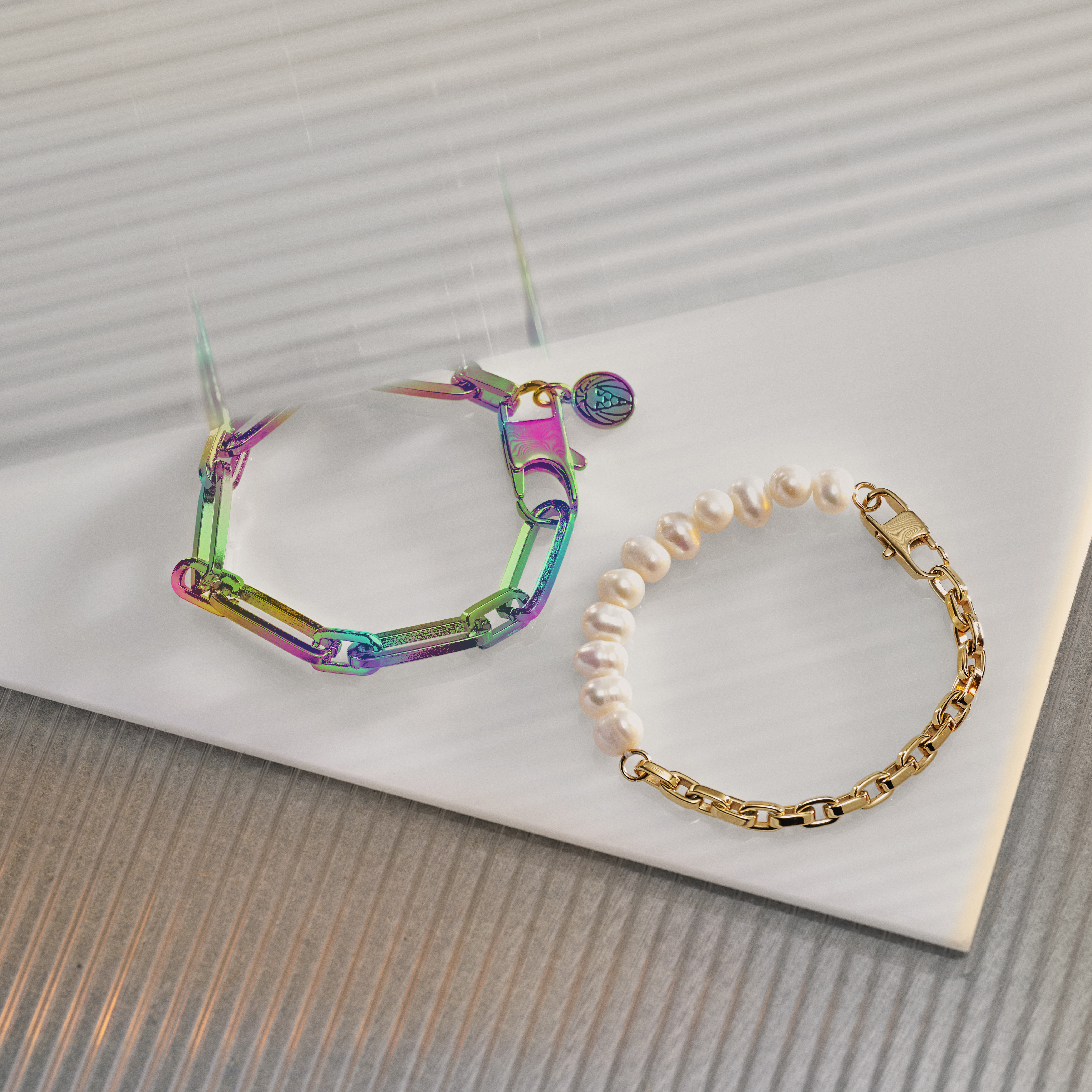 Pulsera de cadena forzada arcoíris Amager Cedric  - 6