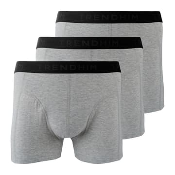 TrueFeel | 3er-Pack Hellgraue Baumwoll-Boxershorts TrueFeel | 3er-Pack Hellgraue Baumwoll-Boxershorts