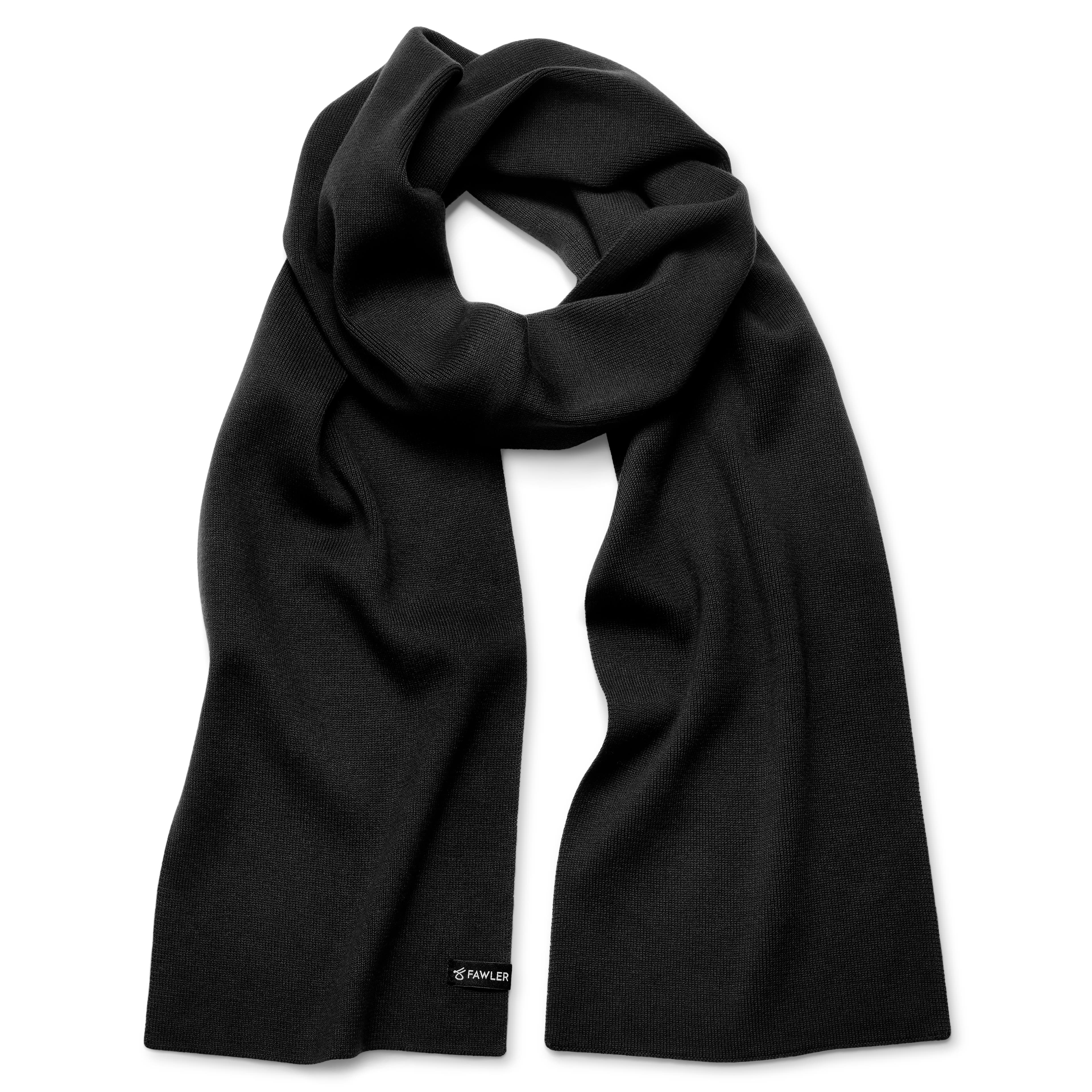 Kyler Kite | Šál z organickej bavlny v čiernej farbe - 1