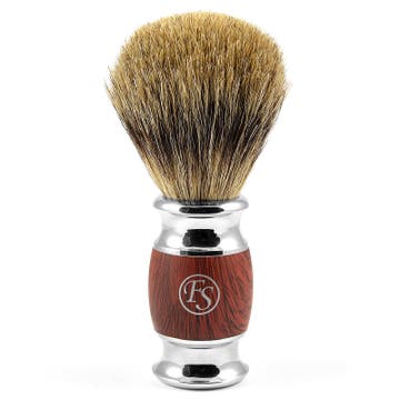 Rosewood-Look Badger Shaving Brush
