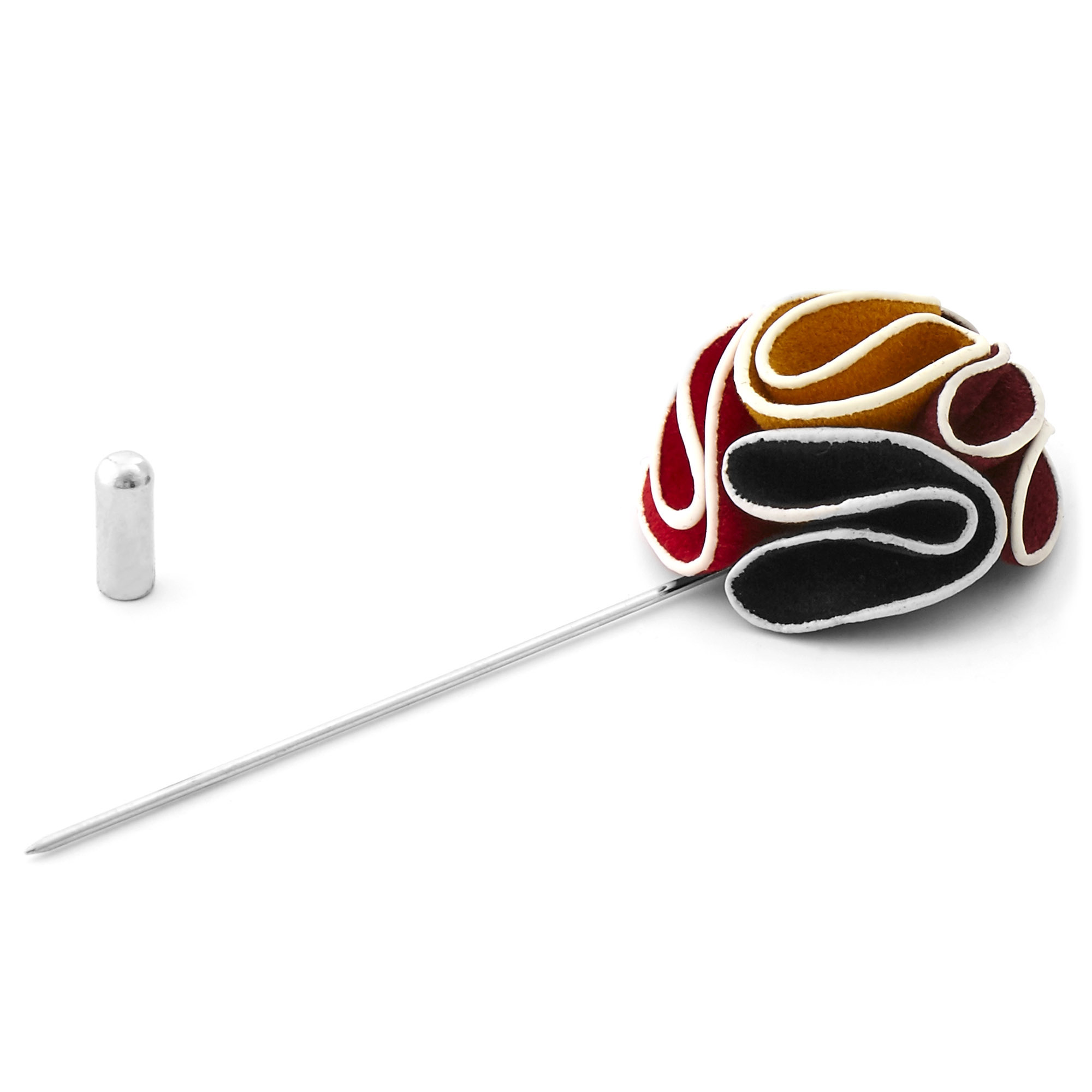 Camellia Multi-Coloured Lapel Flower - 2