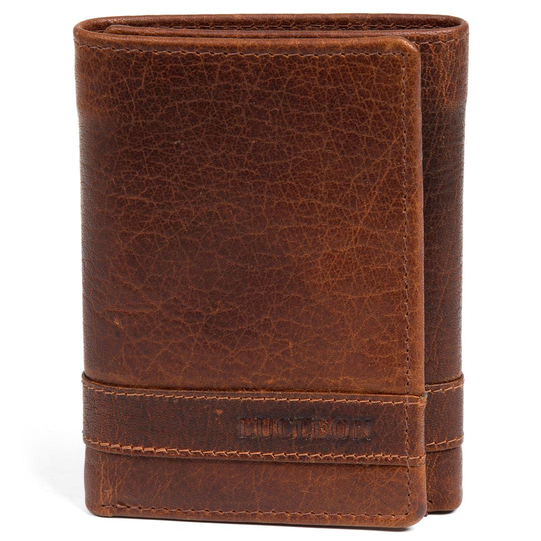 Portafoglio Chiuso Con Zip In Pelle Di Bufalo Aperto A Libro Con Portamonete Valmoda Alassio | Valmoda Alassio Accessori In Pelle Dal 1970 - Foto 2