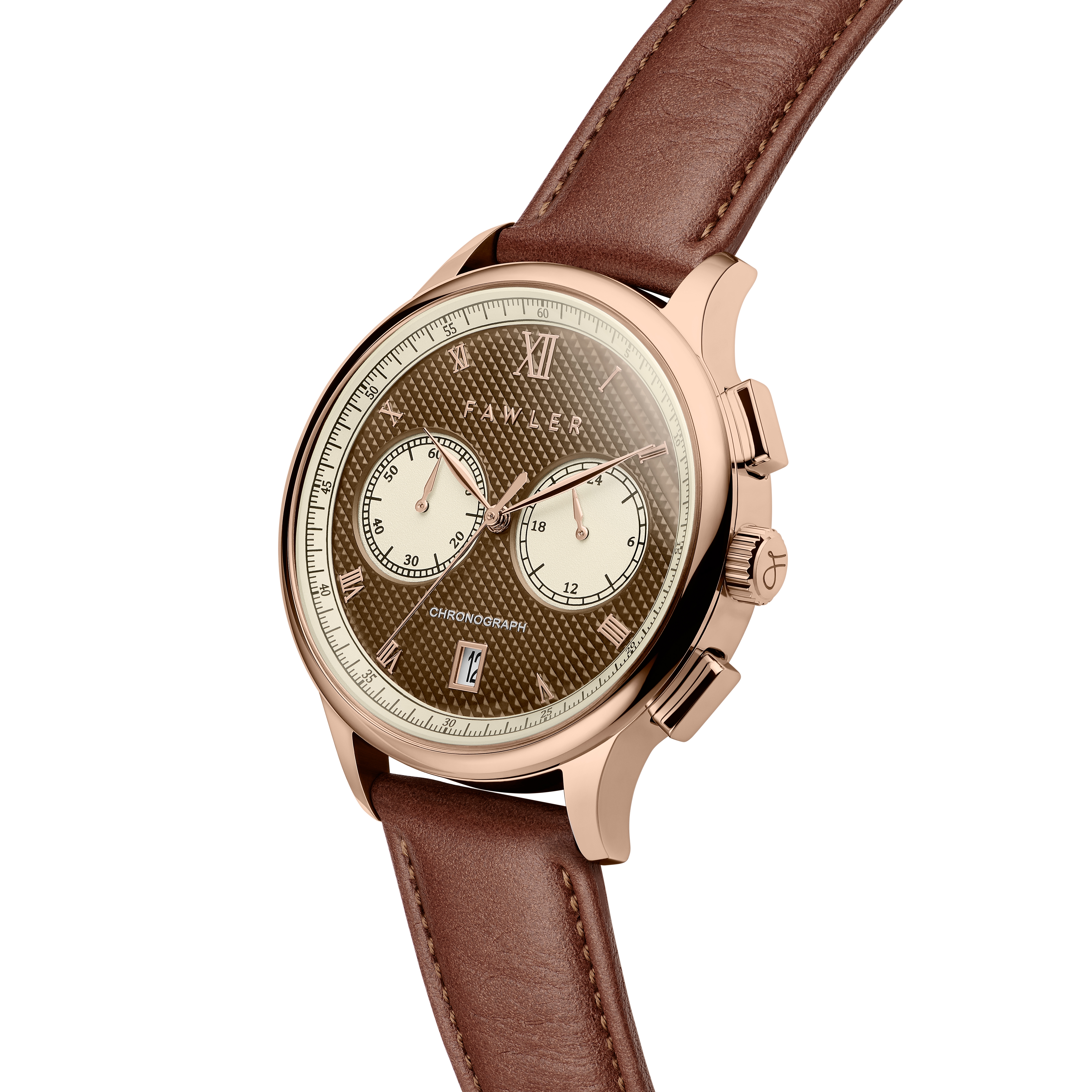 Cicero | Limited Edition Rose Gold-tone Vintage Chronograph Watch - 6
