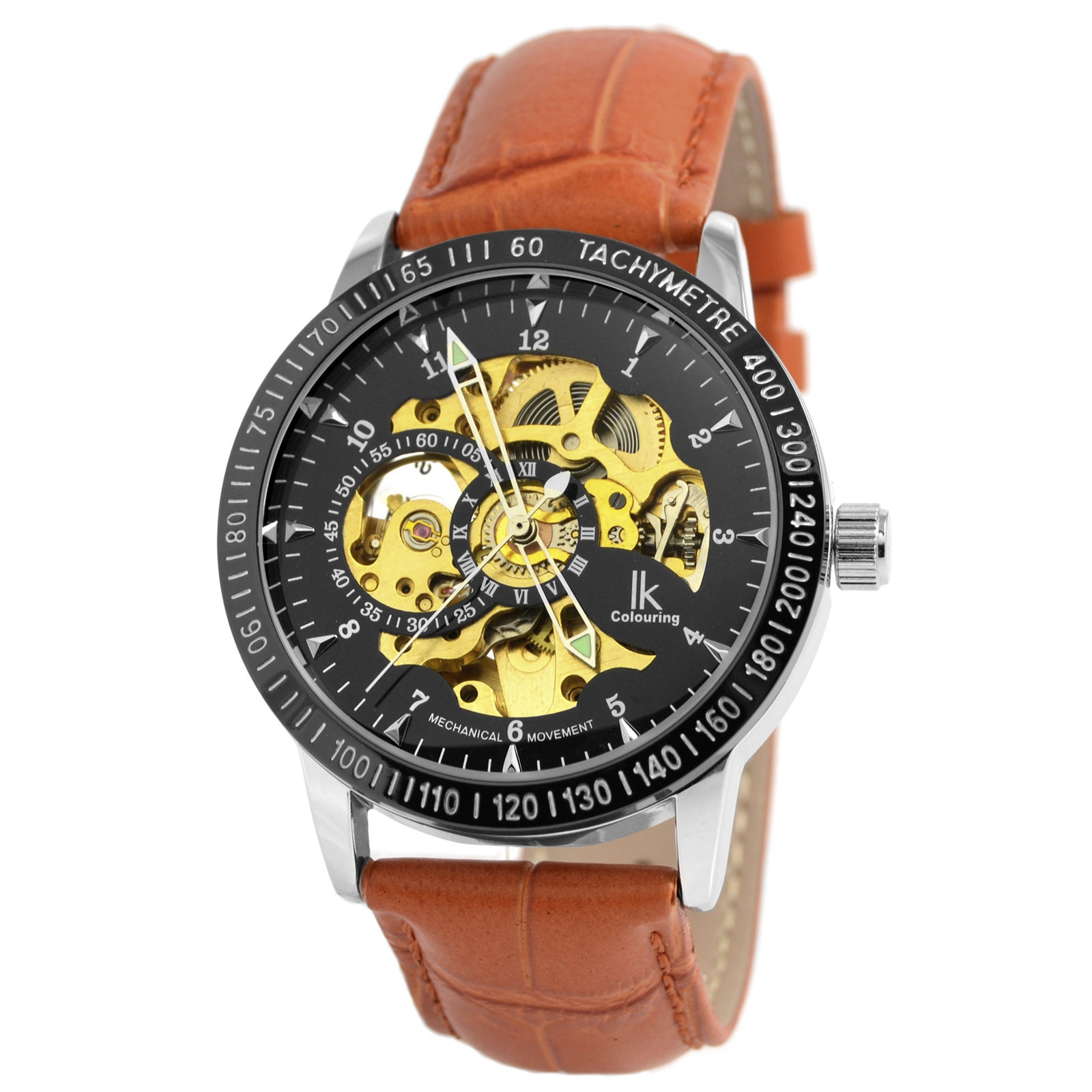 Brown Leather Rolat Watch - 1