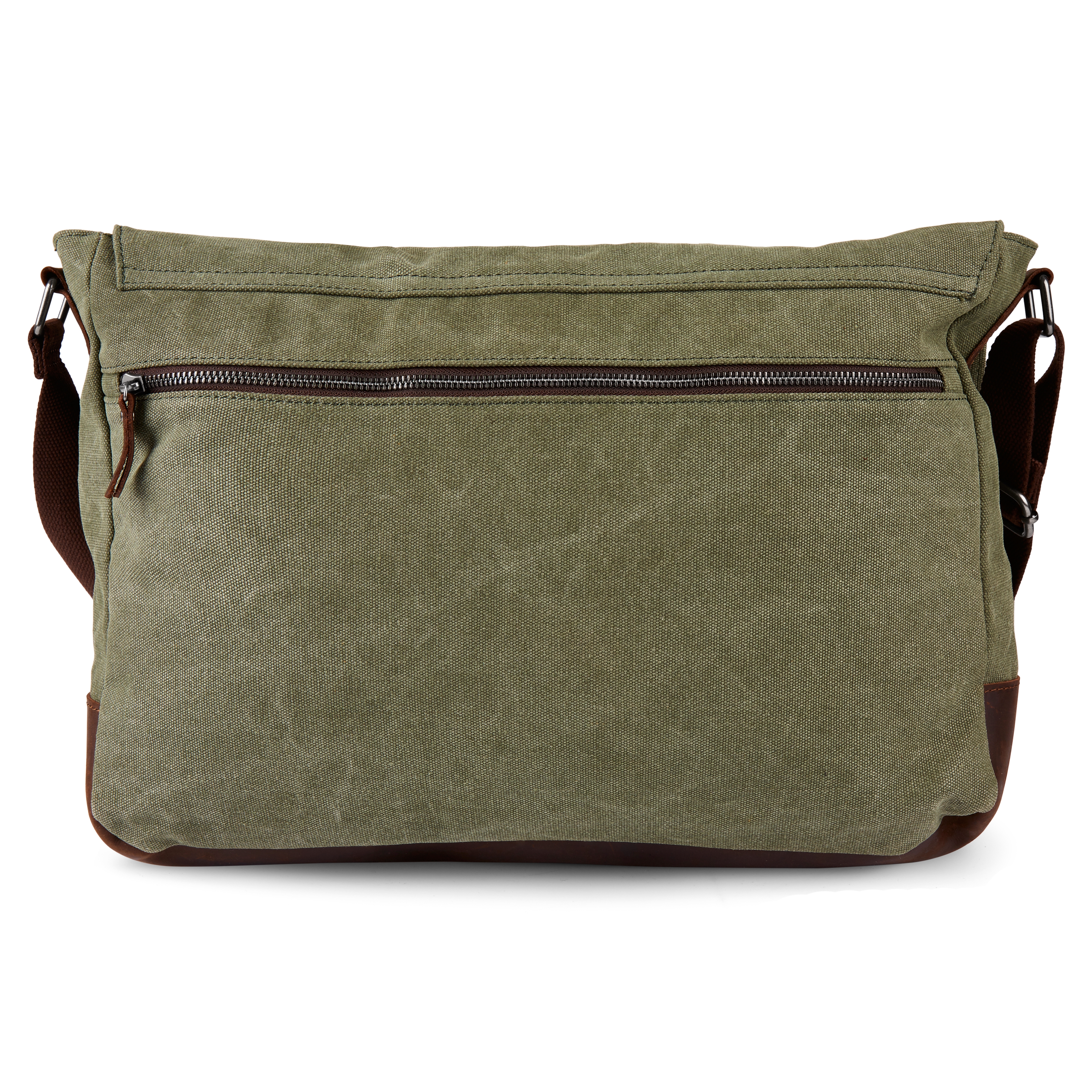 Spencer Green & Brown Laptop Bag - 5