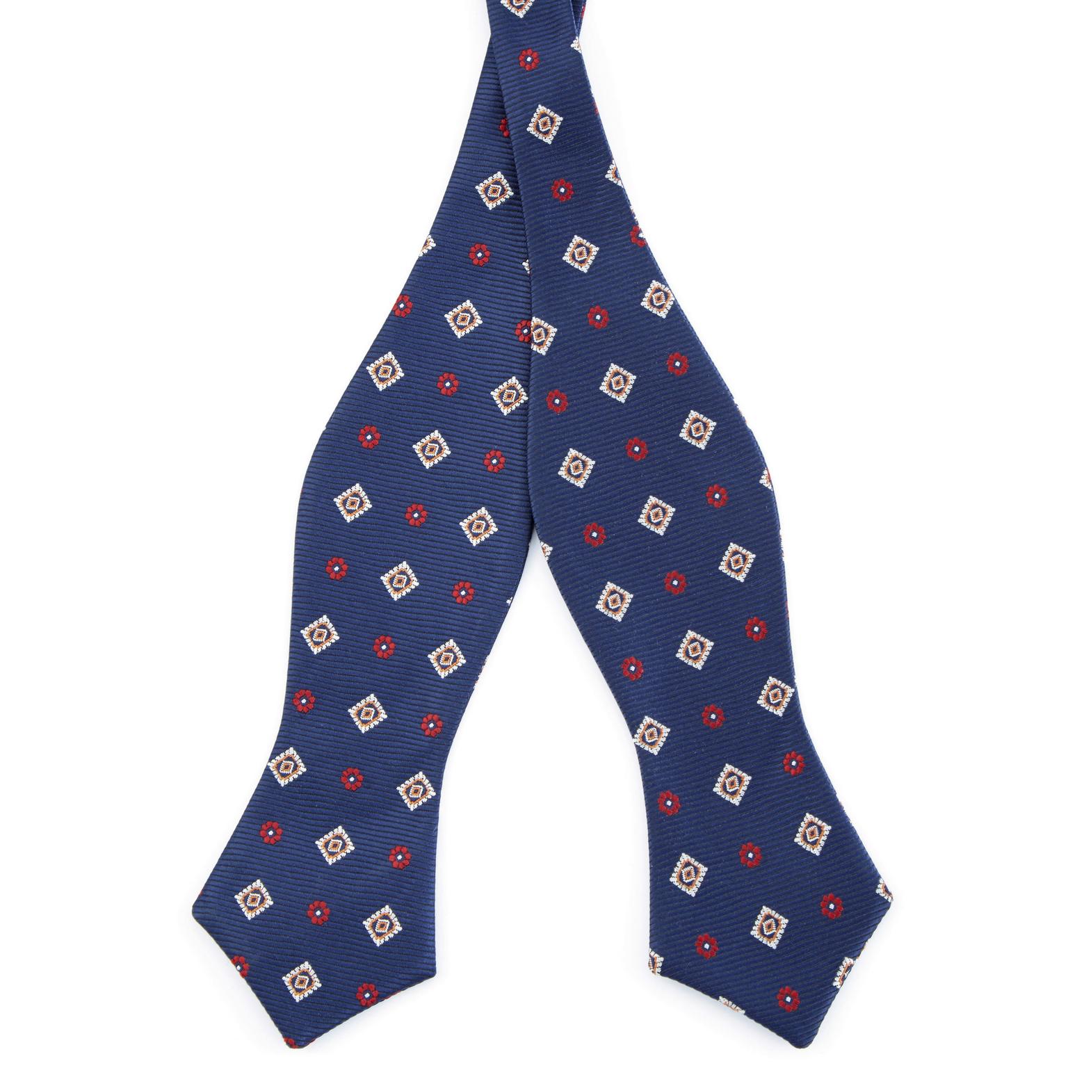 Refined Blue Self-Tie Bow Tie Refined Blue Self-Tie Bow Tie