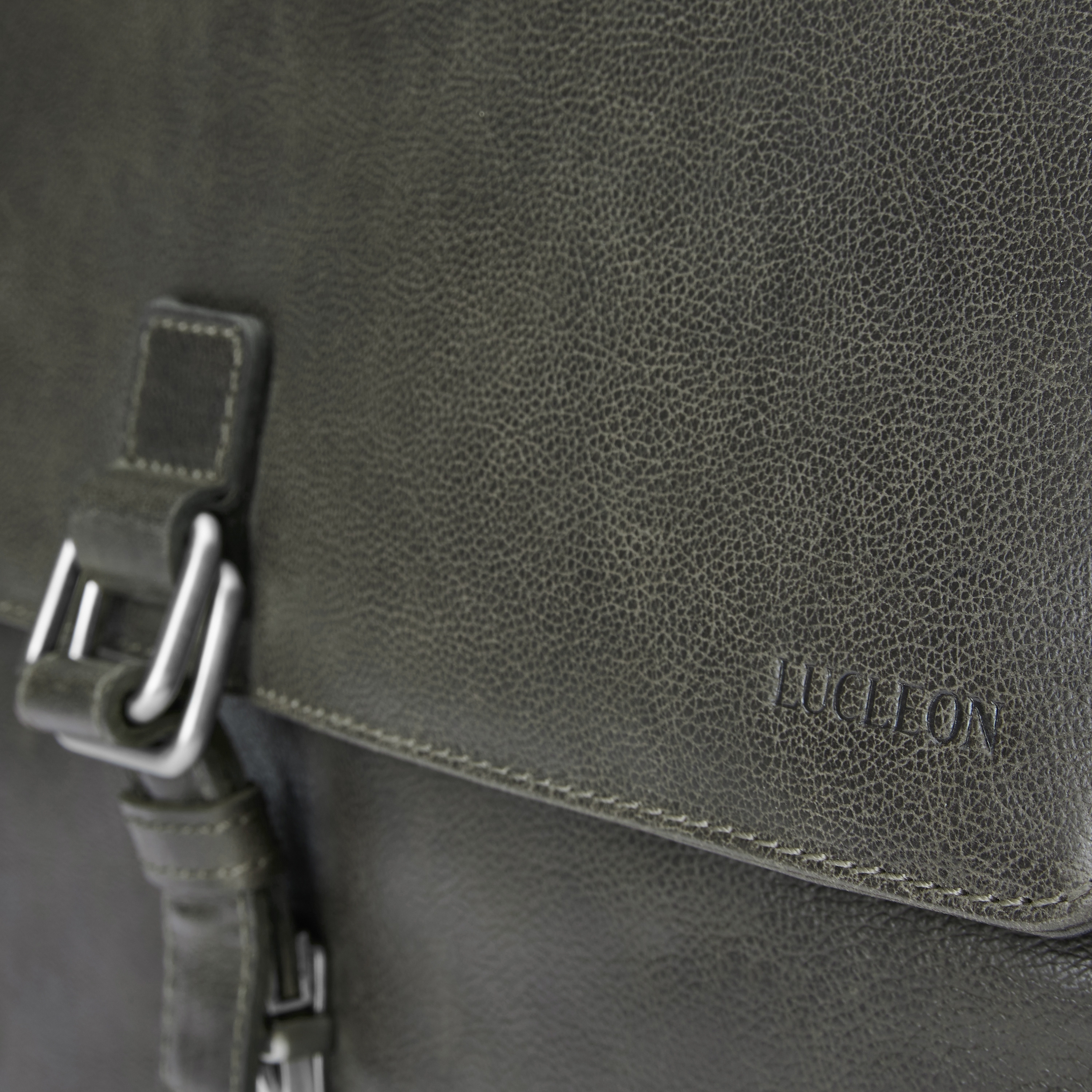 Licio Luxury Braungraue Ledertasche - 6