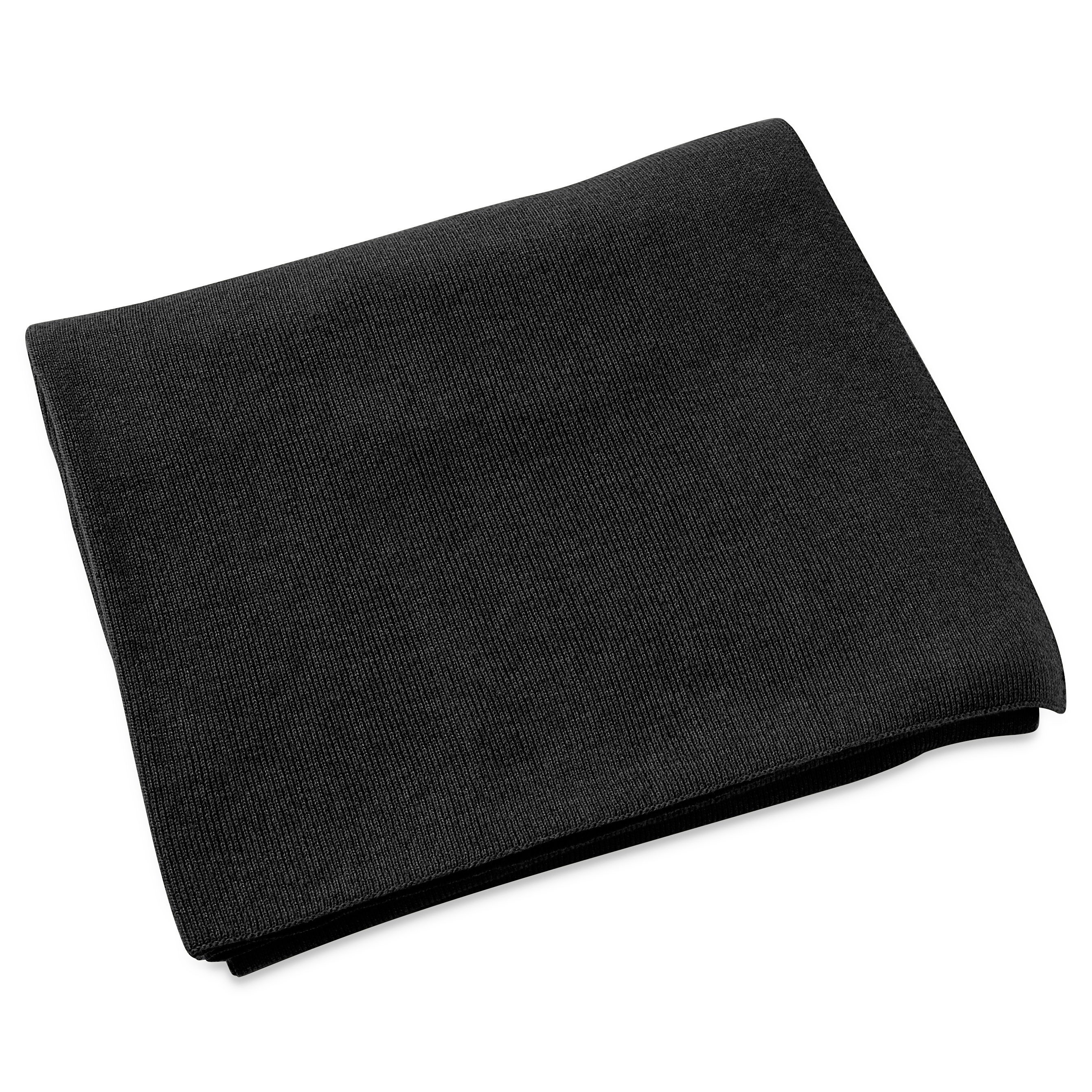 Hiems | Black Recycled Cotton Scarf - 6