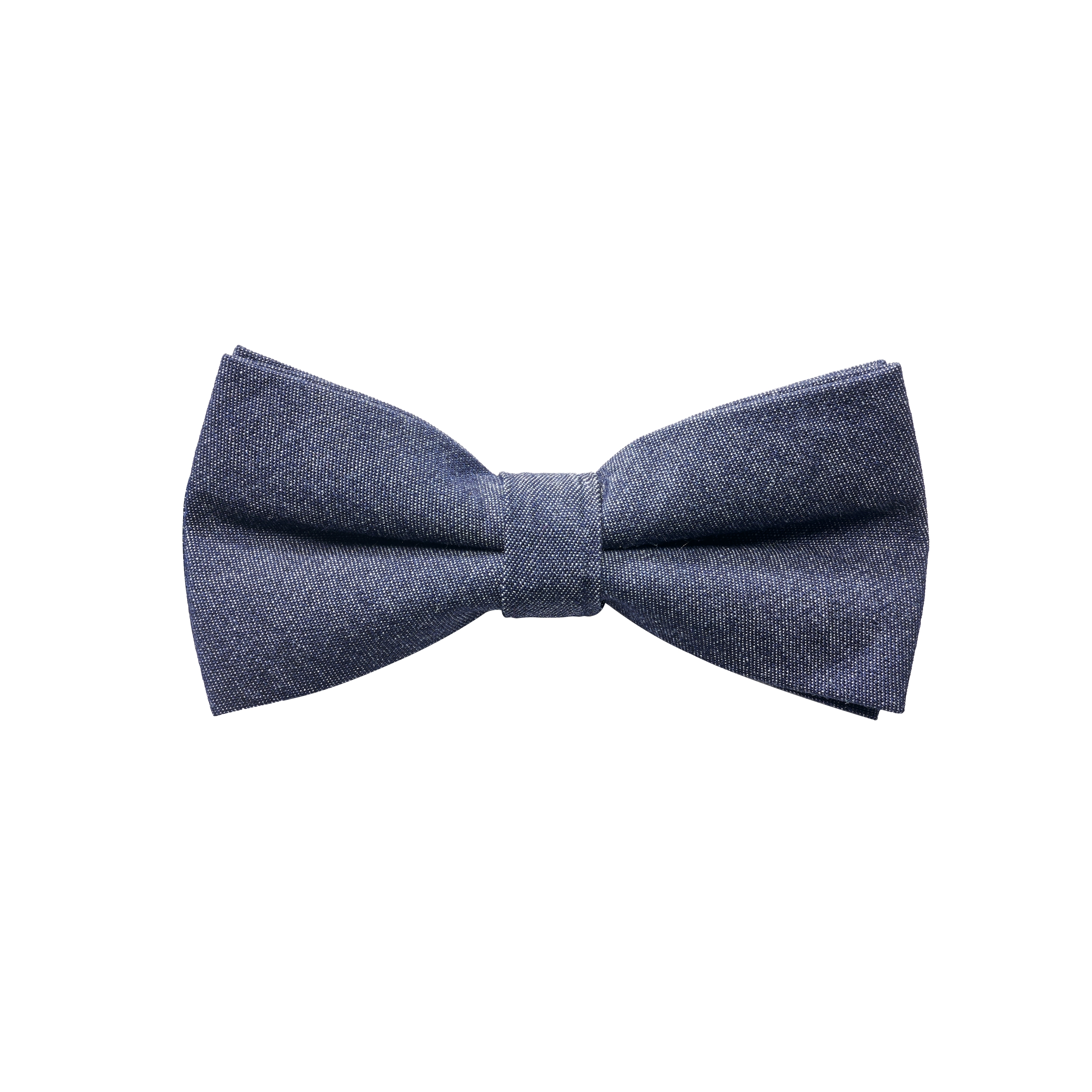 Deep Blue Denim Y-Back Dual Clip Braces & Pre-Tied Bow Tie Set - 4