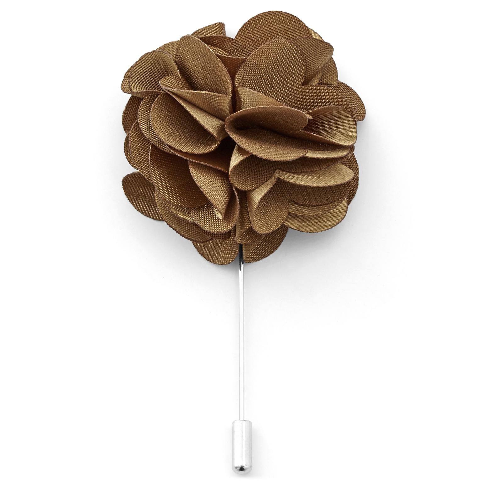 Sand Luxurious Flower Lapel Pin Sand Luxurious Flower Lapel Pin