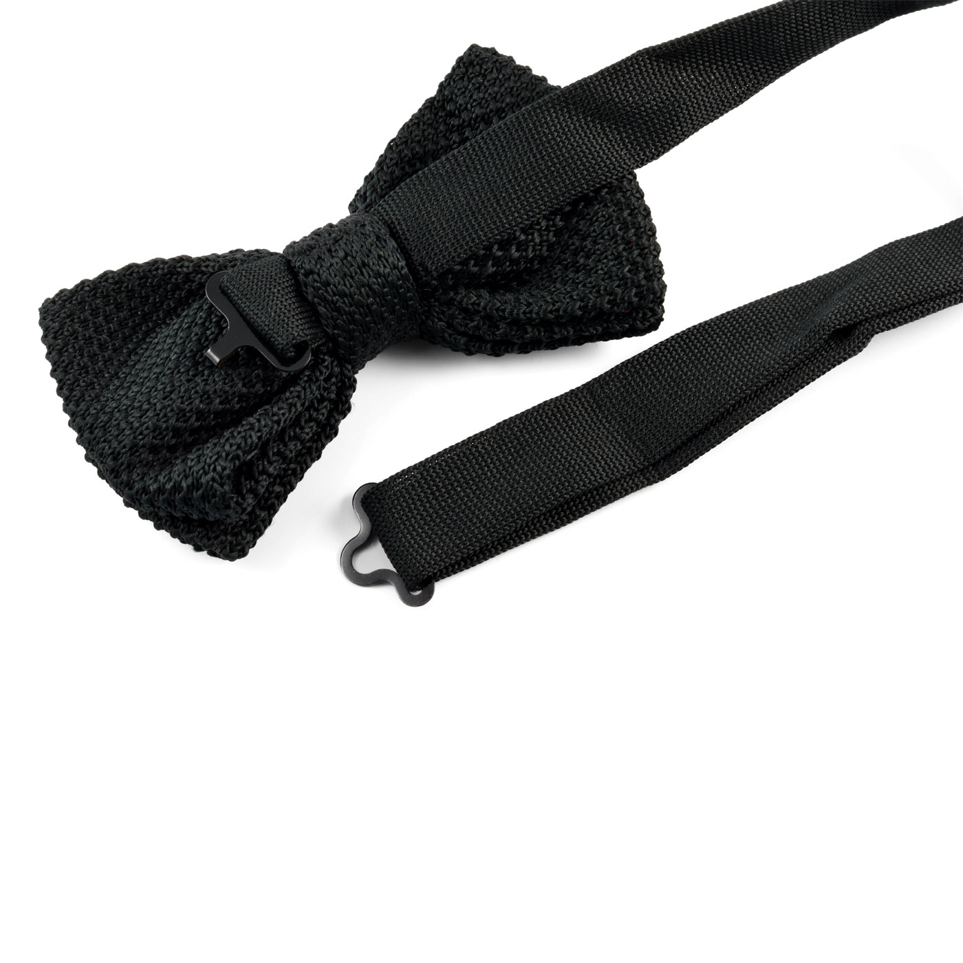 Ciemnoszara muszka z dzianiny - 3