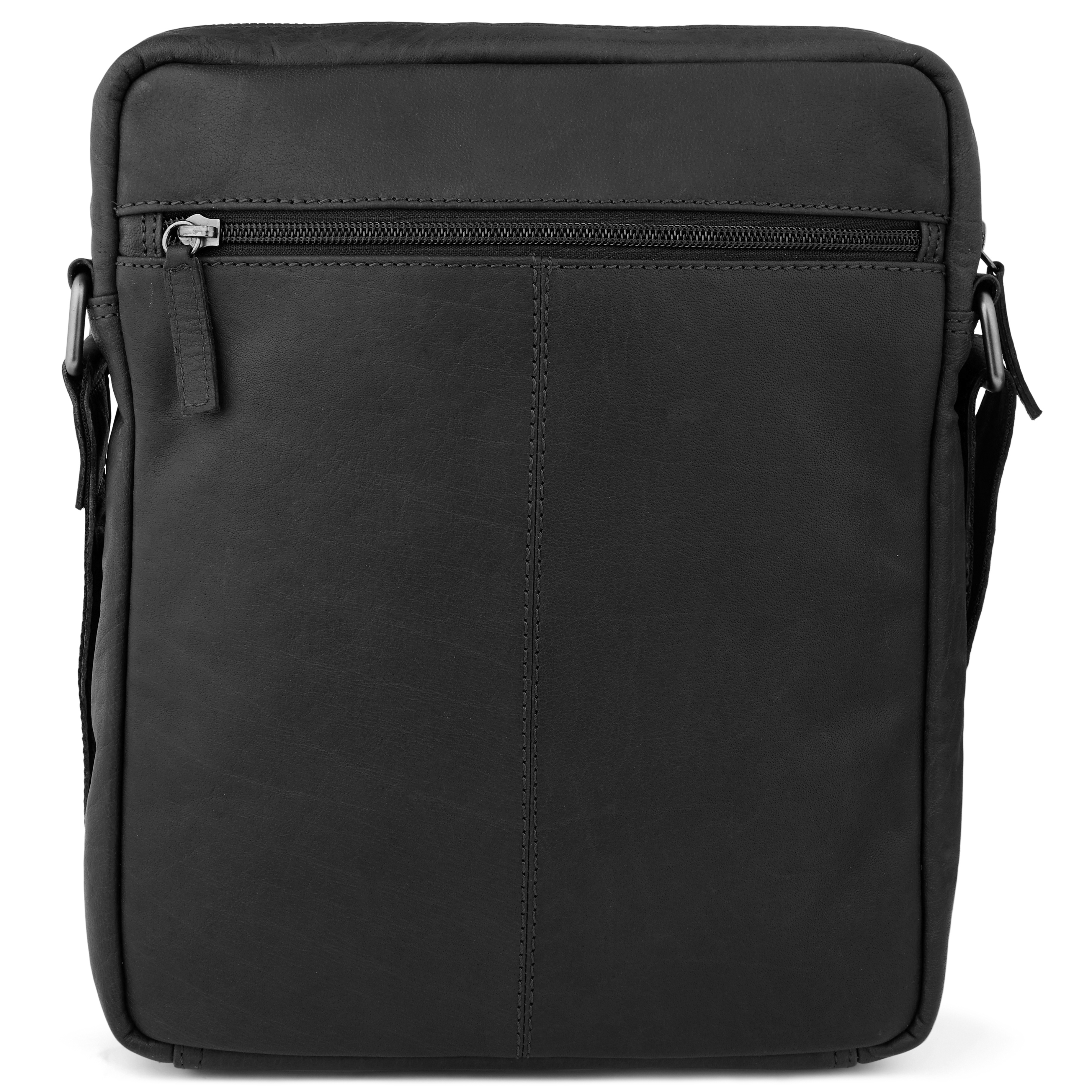 Geantă din piele neagră Oxford Classic City - 3