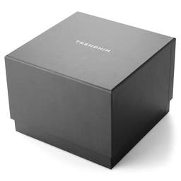 Grey Faux Leather Watch Box
