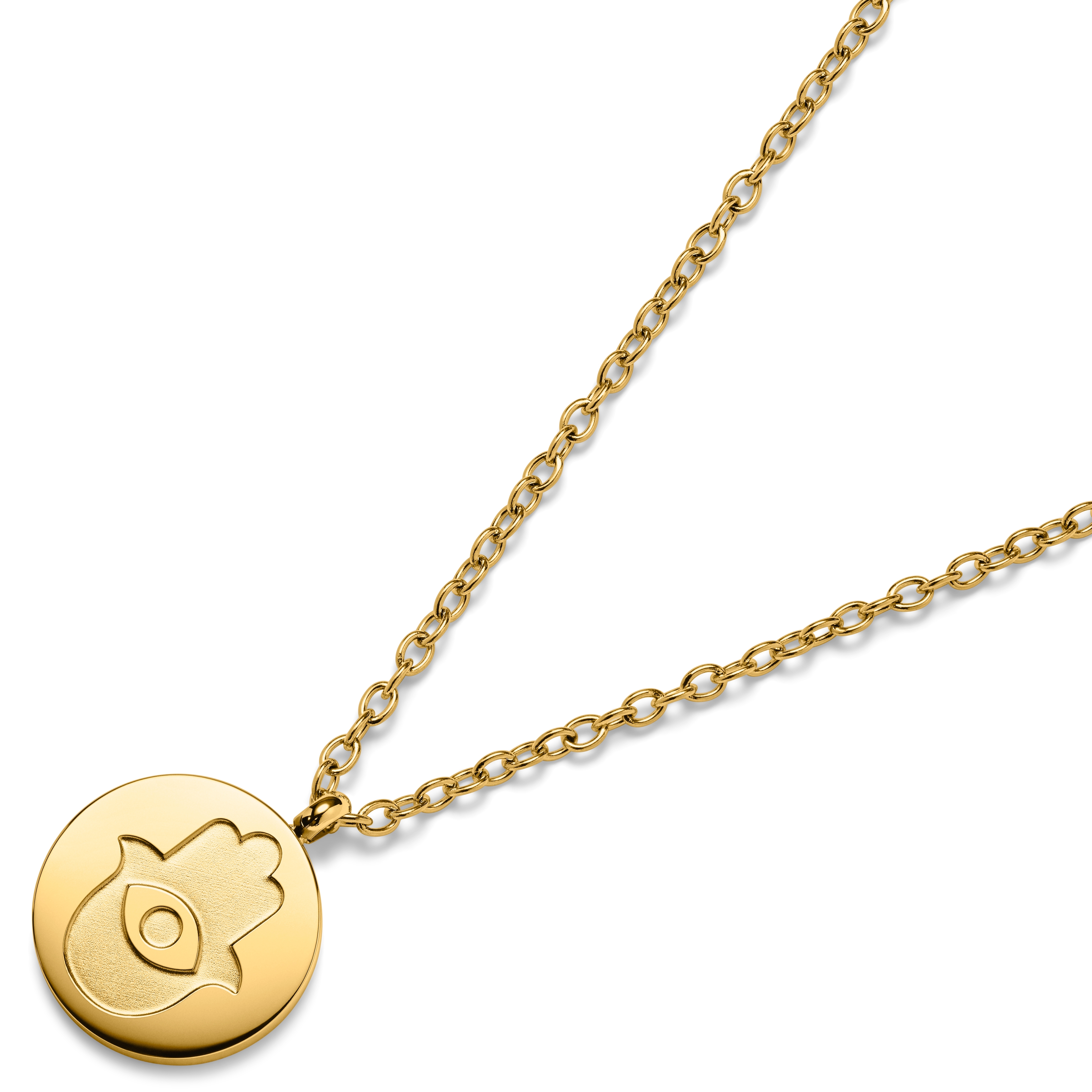 Unity | Goldfarbene Hamsa-Hand-Halskette - 4
