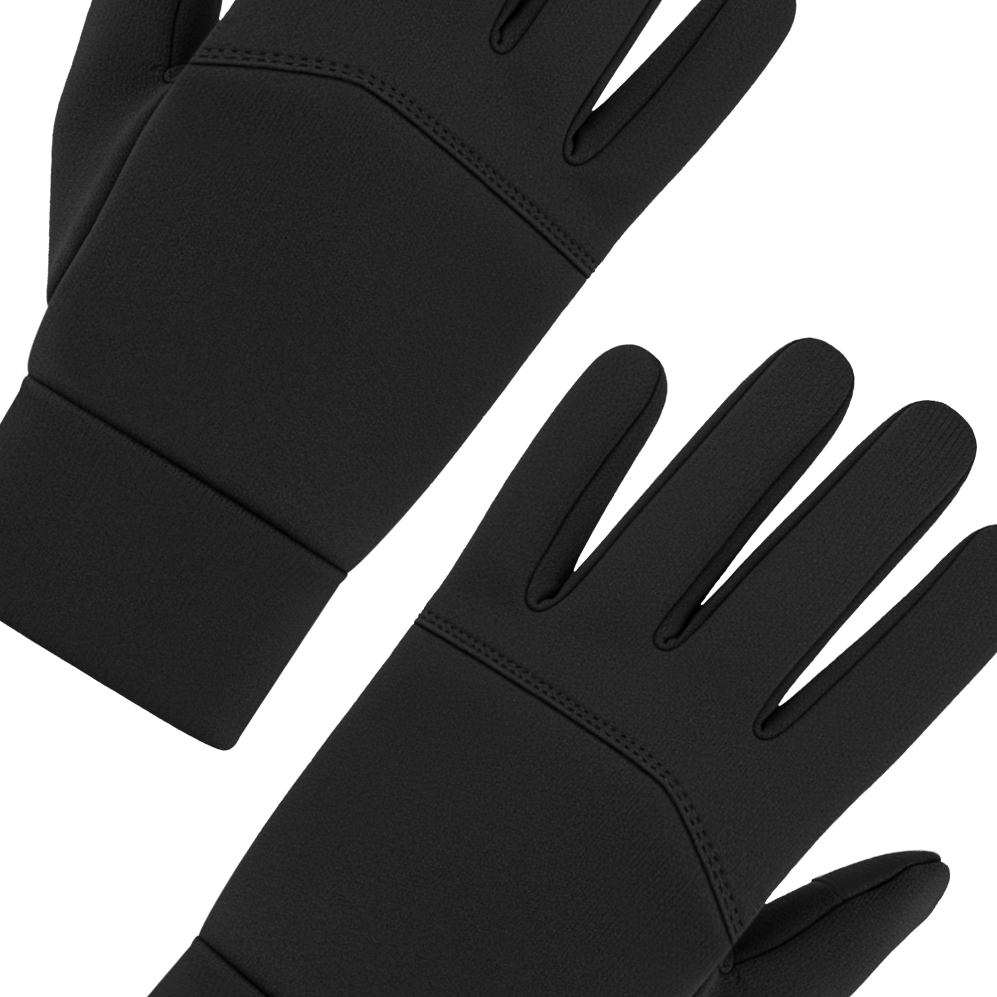 Guantes deportivos con agarre antideslizante y compatibles con pantalla táctil negros - 3