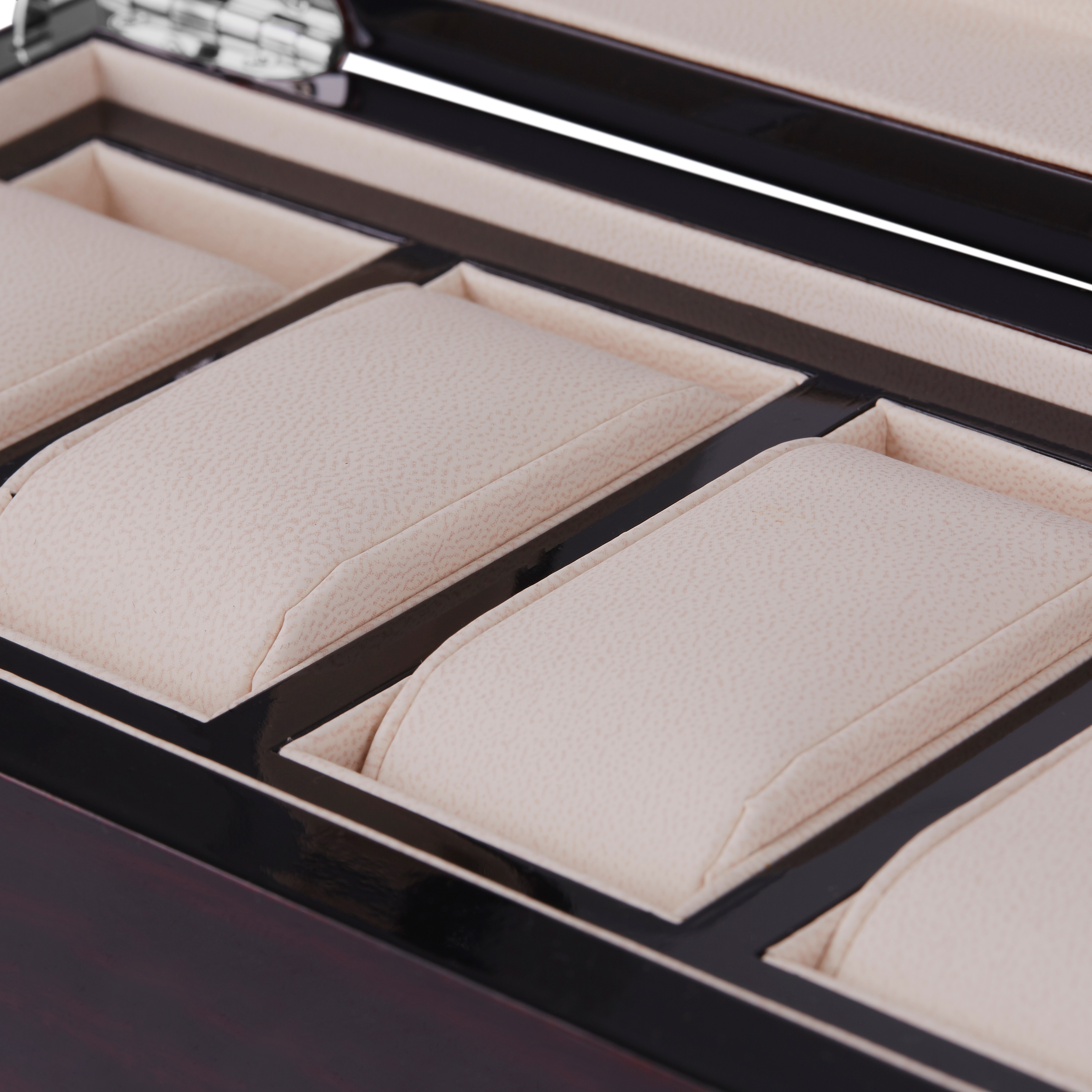 Klokkekasse av Ibenholt - 6 Klokker - 5