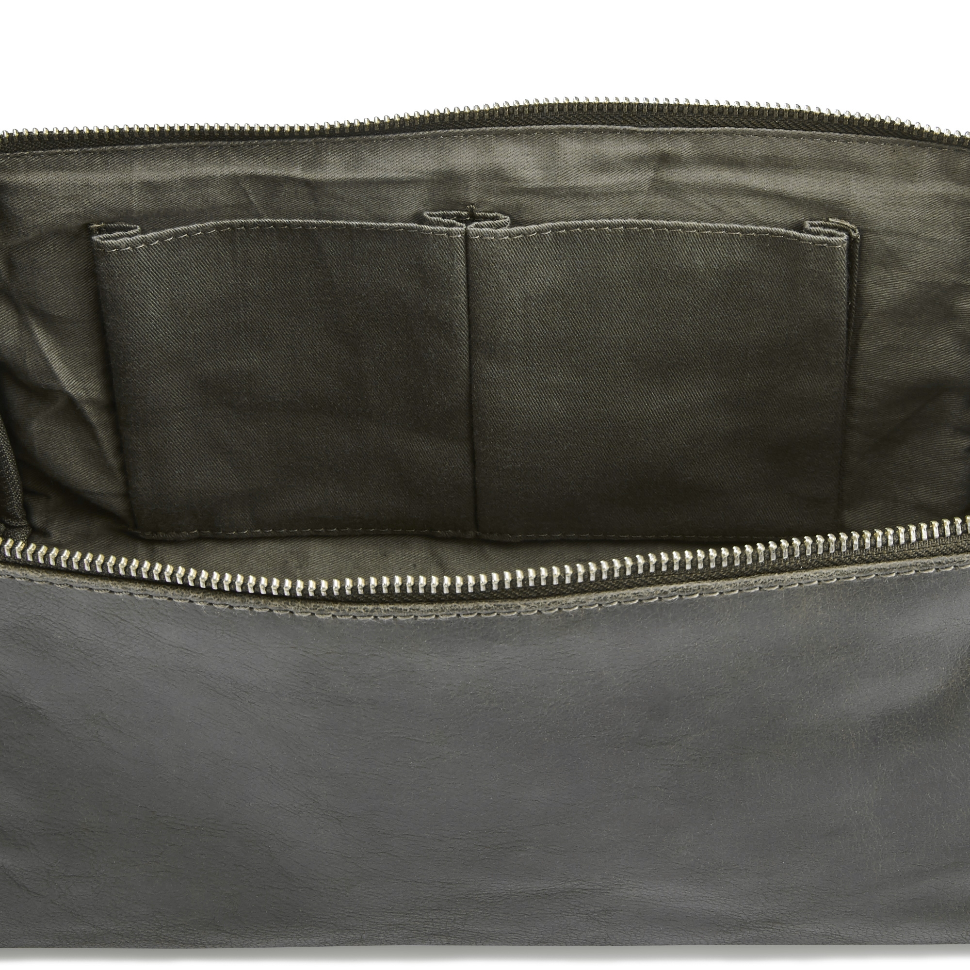 Neceser de cuero gris oscuro Licio XL - 10