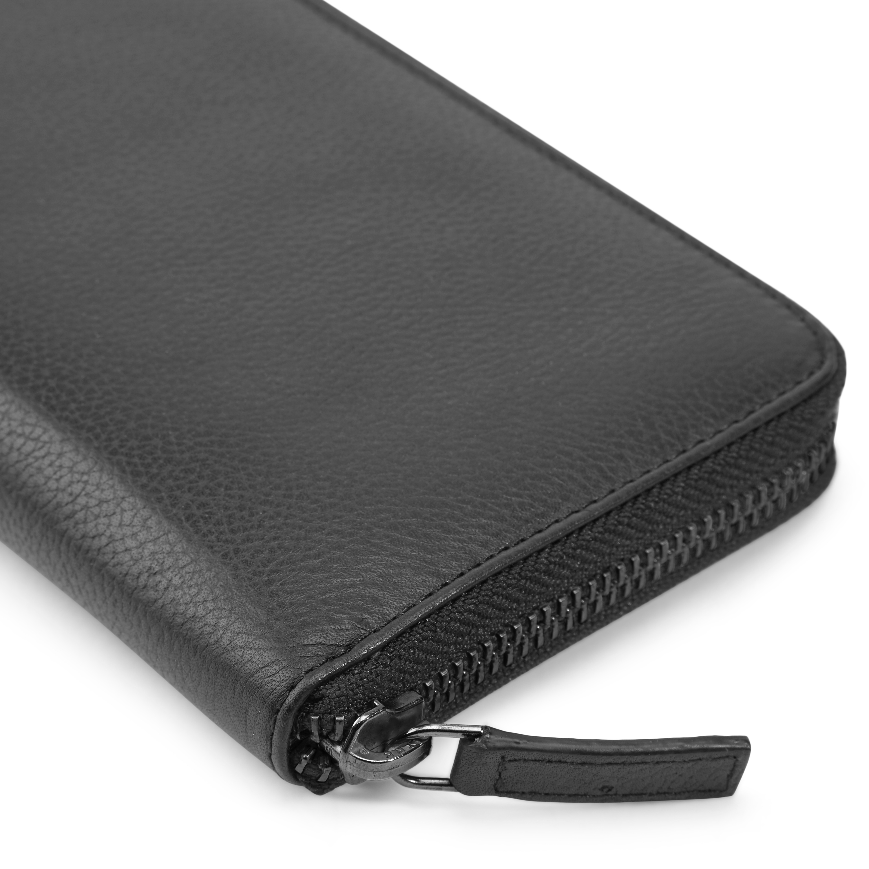 Lauri RFID-árnyékolt fekete bőrtárca - 5