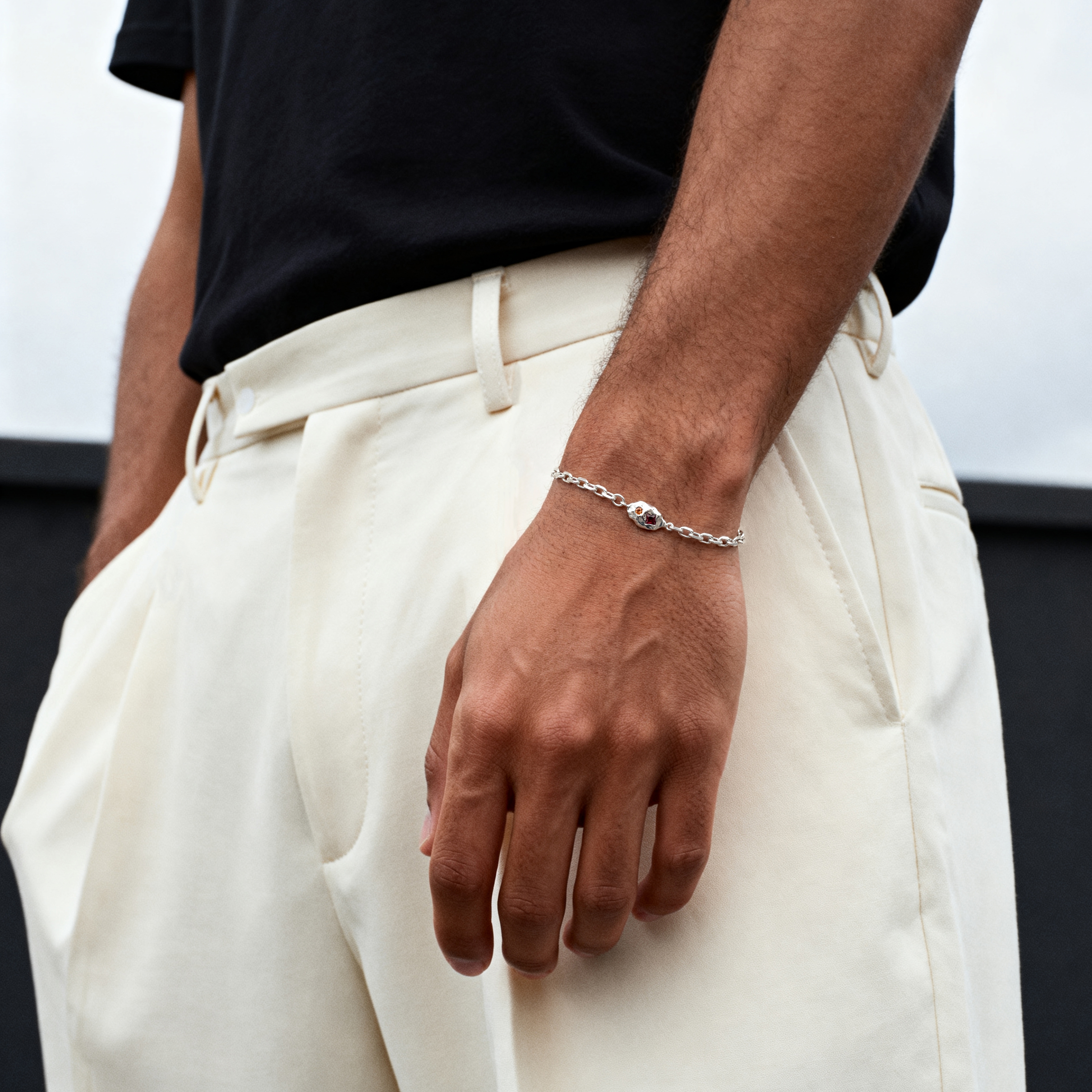 Hidden Gem | Inferno armband i 925 sterlingsilver - 2