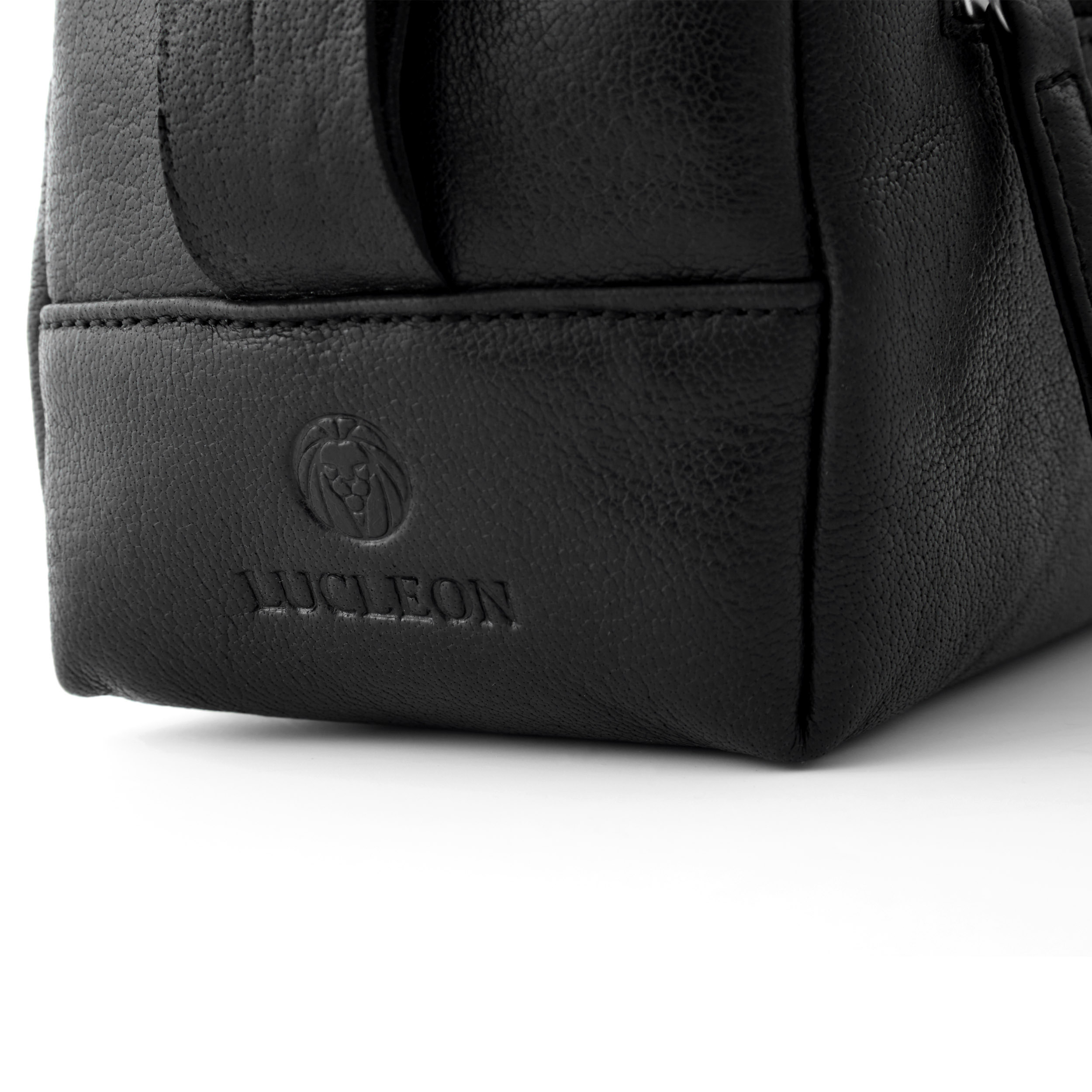 Trousse de toilette en cuir noir "California"  - 8