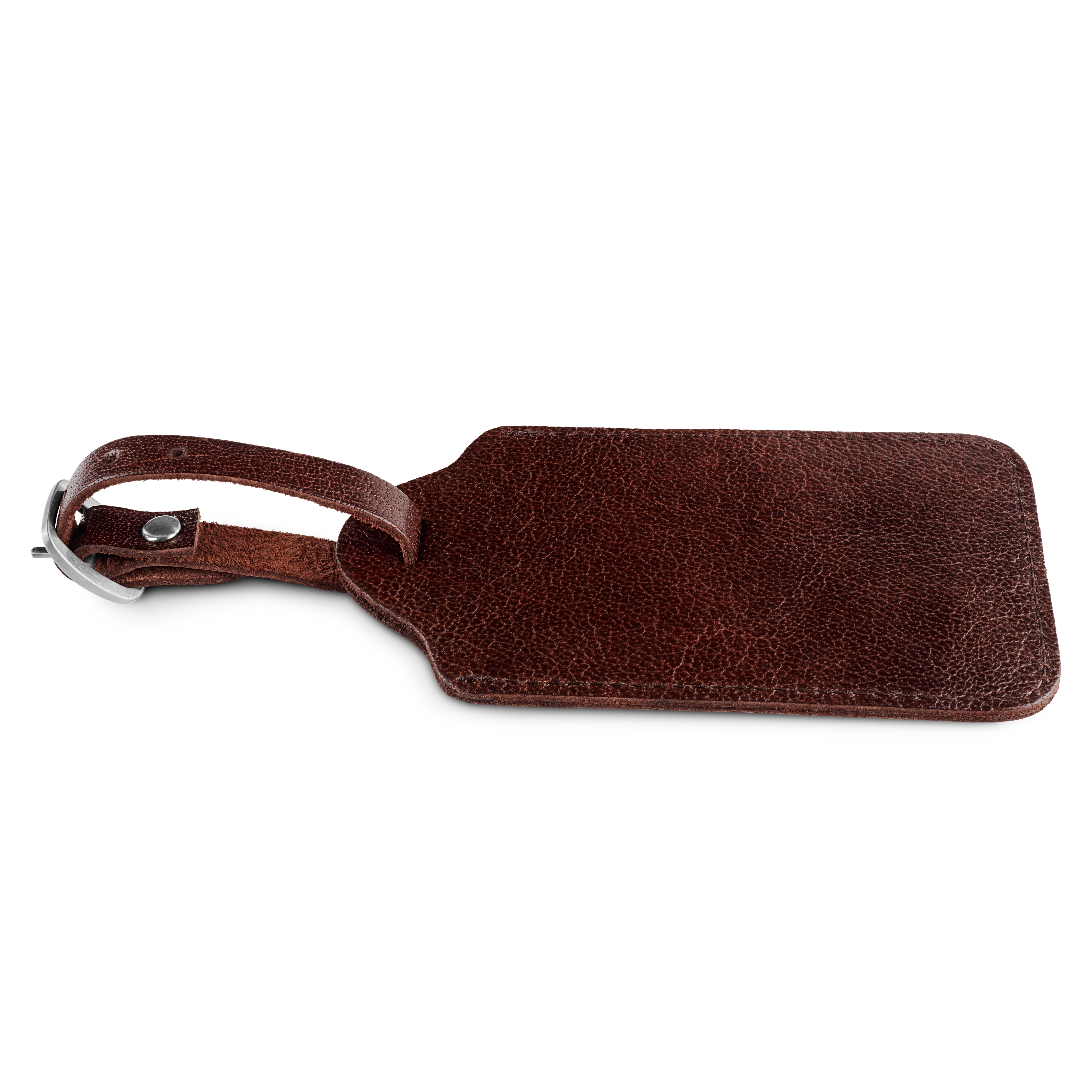 Gepäck-Anhänger | California braunes, vollnarbiges Büffelleder - 3