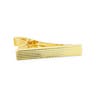 Gold 925s Short Ridged Tie Clip