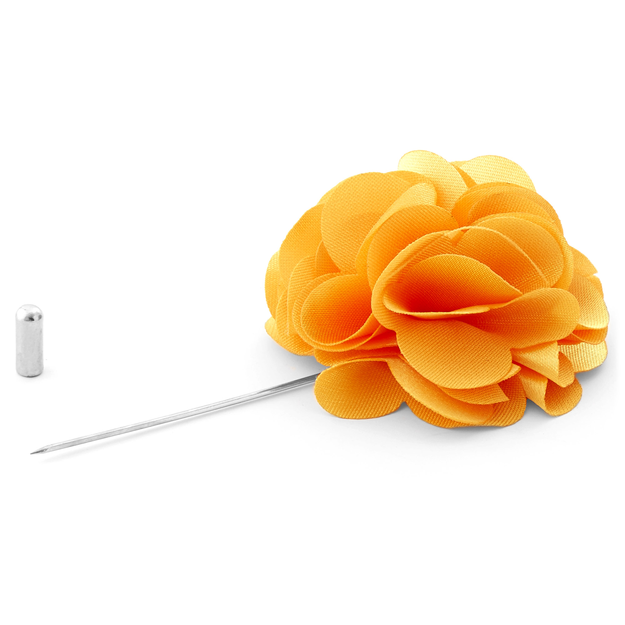 Light Orange Flower Lapel Pin - 2