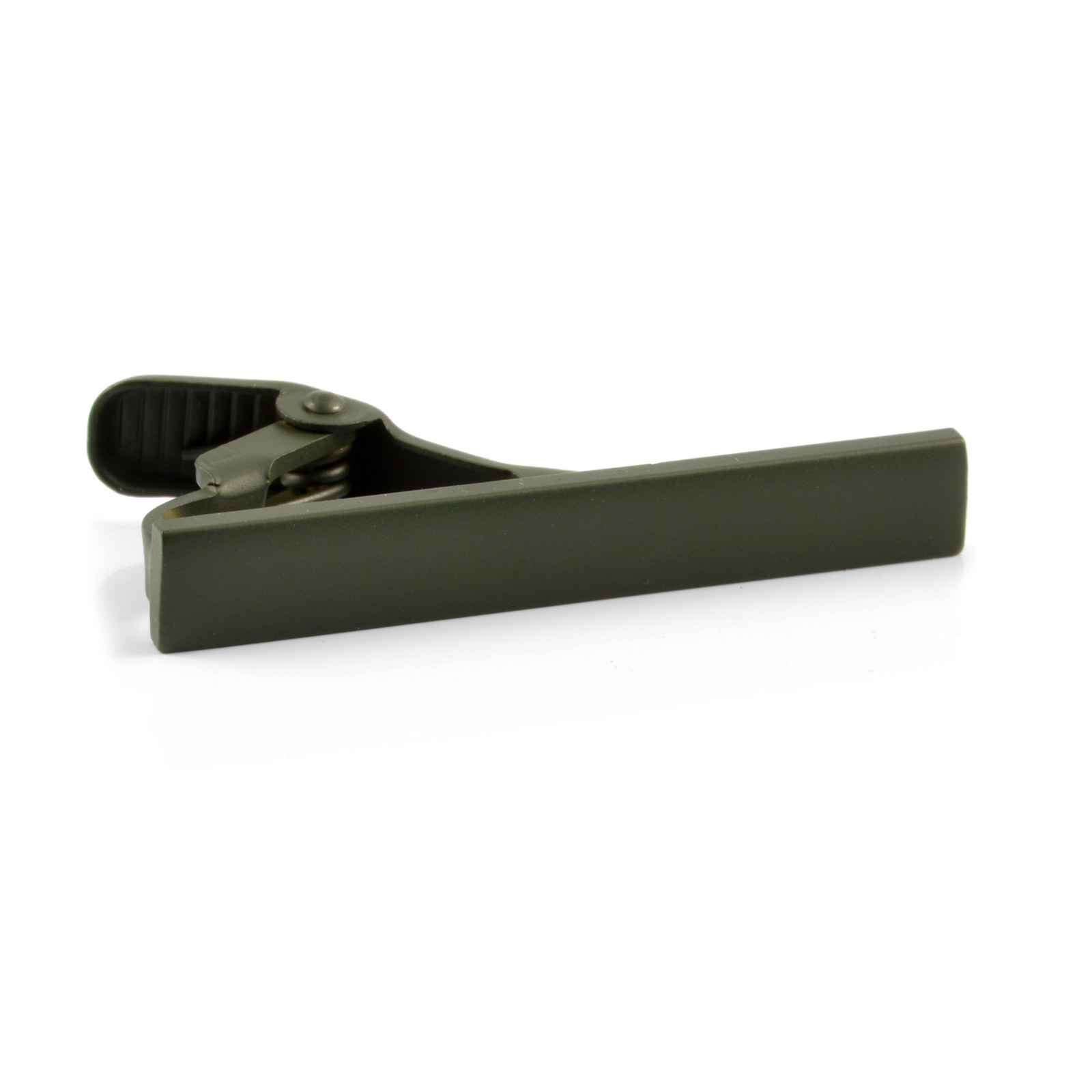 Kurze armeegrüne Krawattenklammer - 1