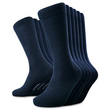 FreeFeel | Set van 6 paar koningsblauwe bamboe sokken FreeFeel | Set van 6 paar koningsblauwe bamboe sokken