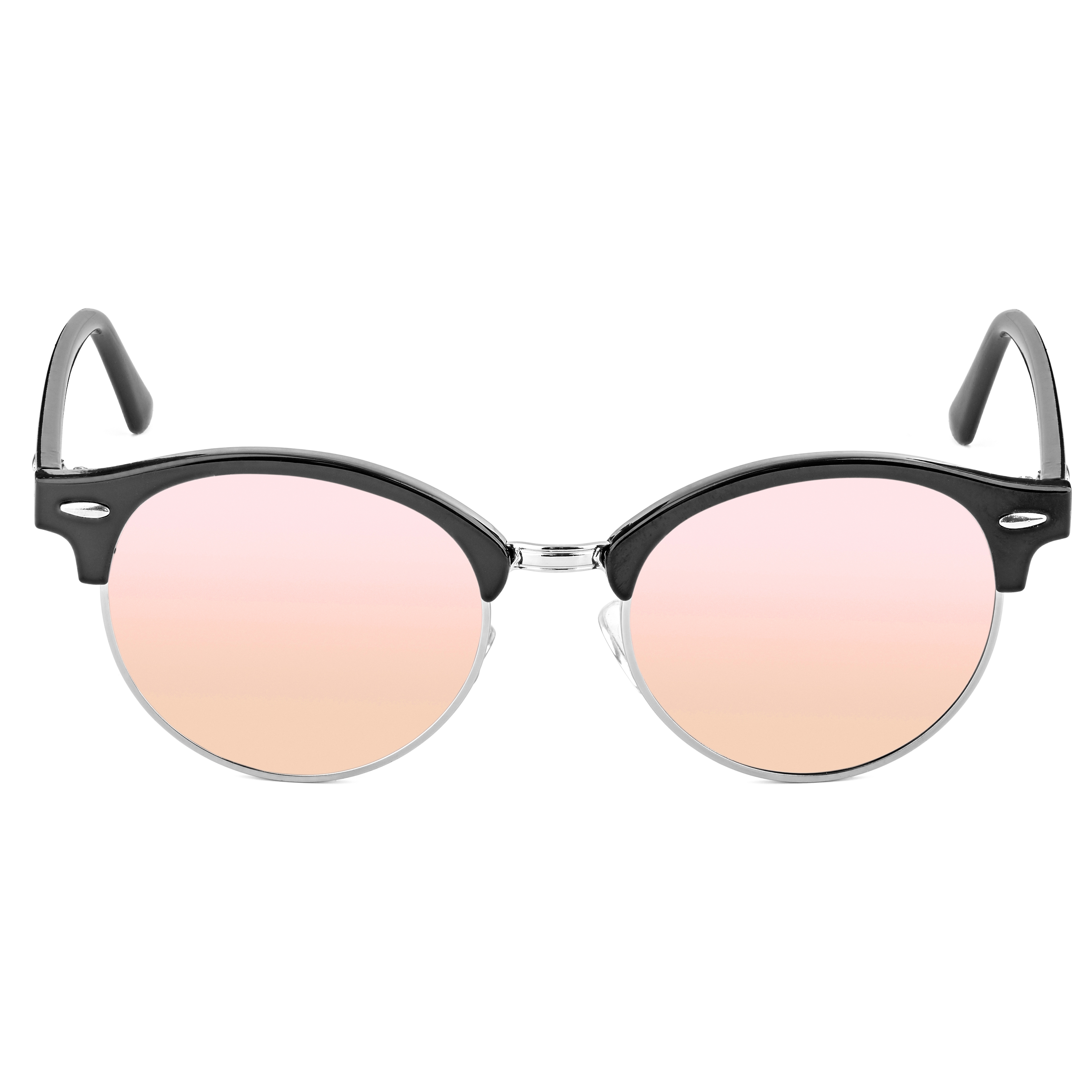 Svarta & Ljusrosa Polariserade Solglasögon - 1