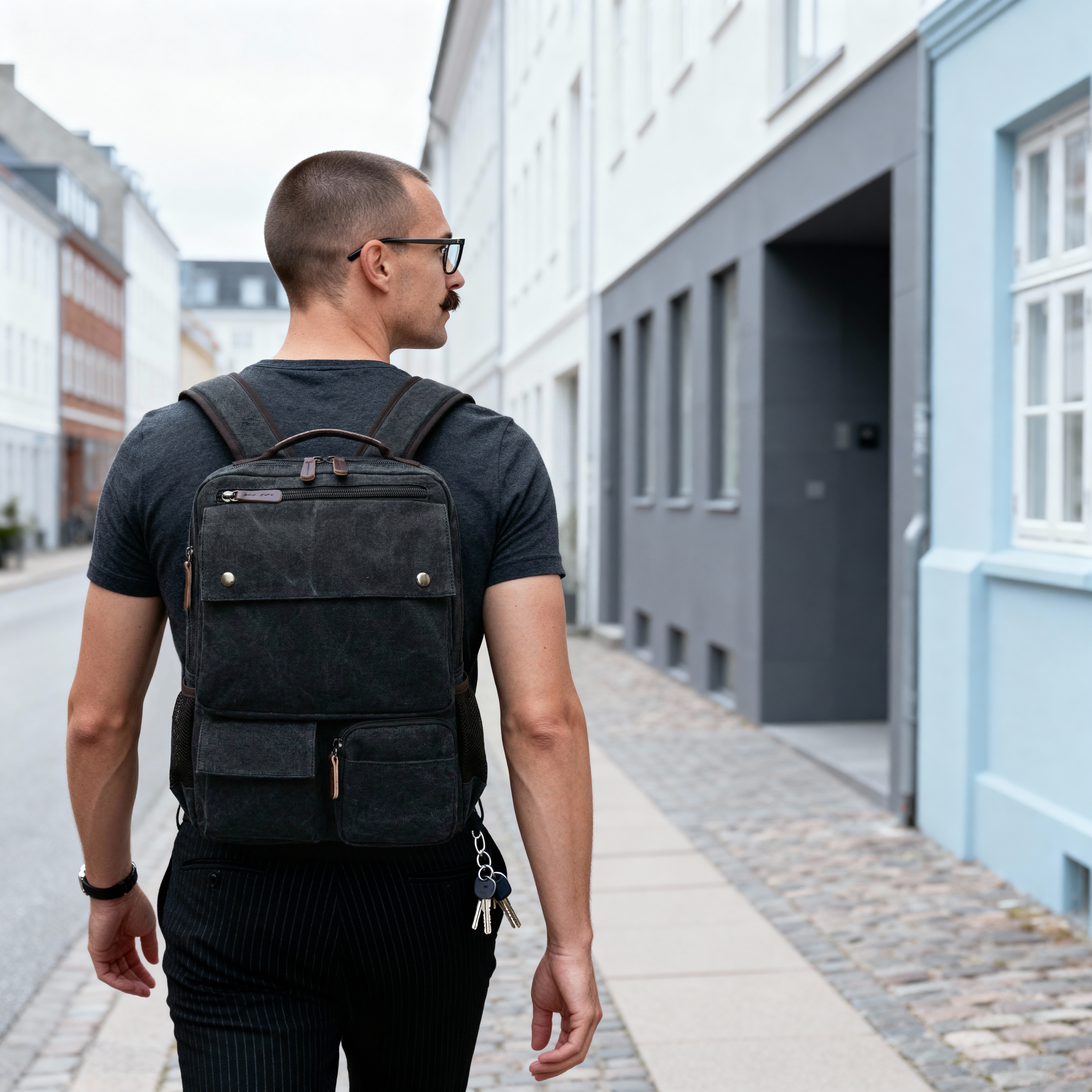 Grey Compact Backpack - 2
