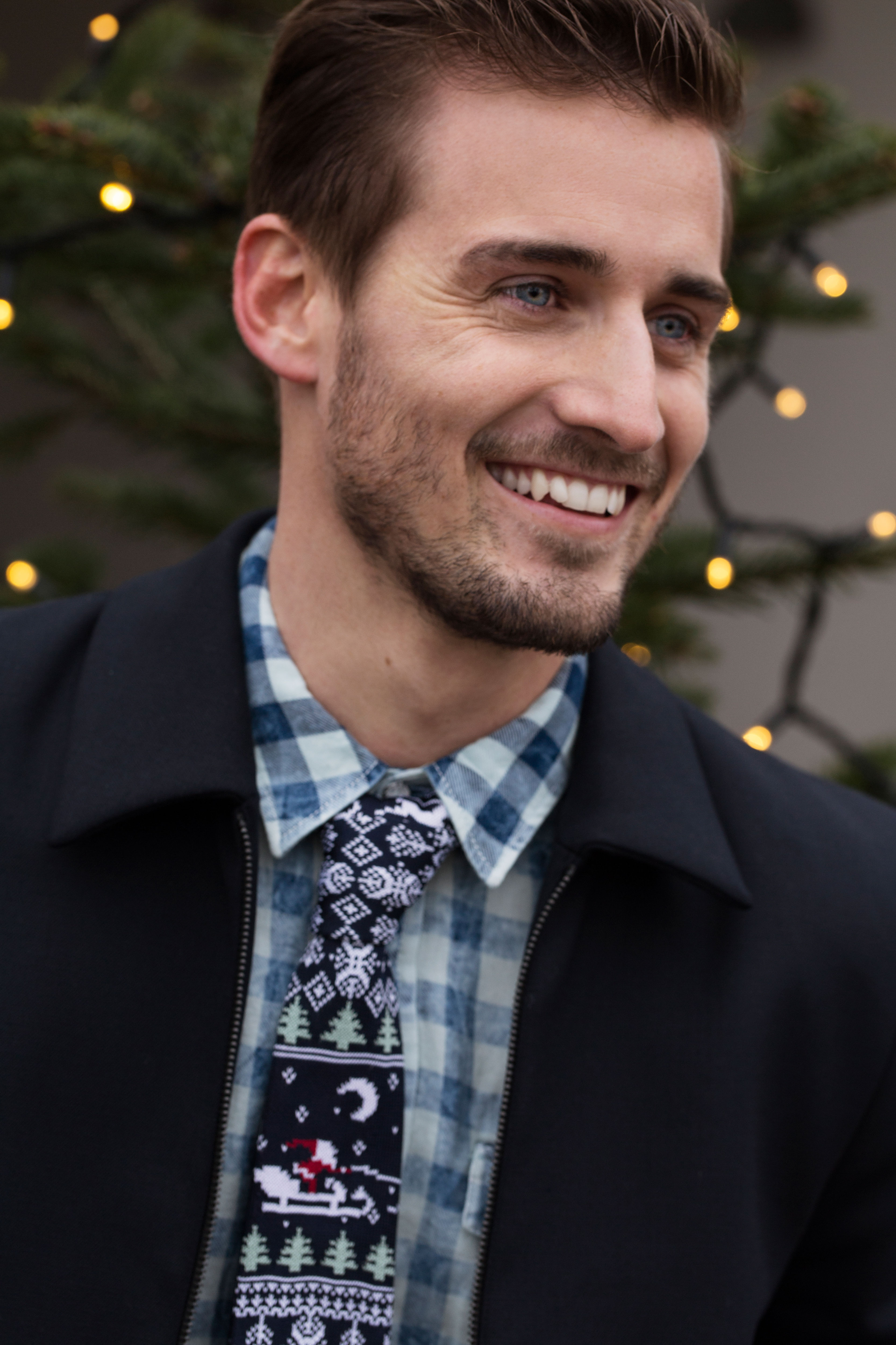 Santa Claus Knitted Christmas Tie - 6