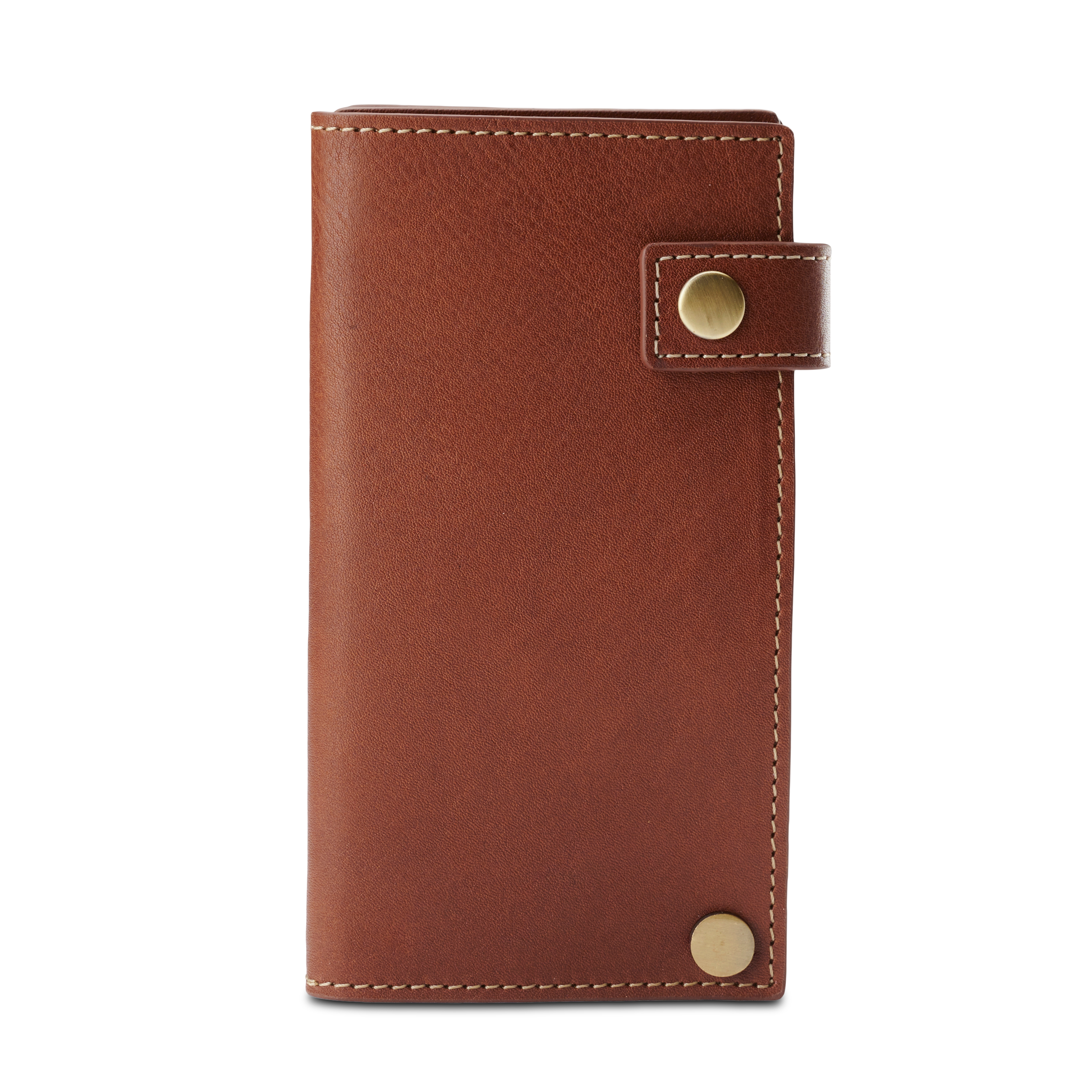 Portacarte Fletcher in pelle marrone chiaro - 4