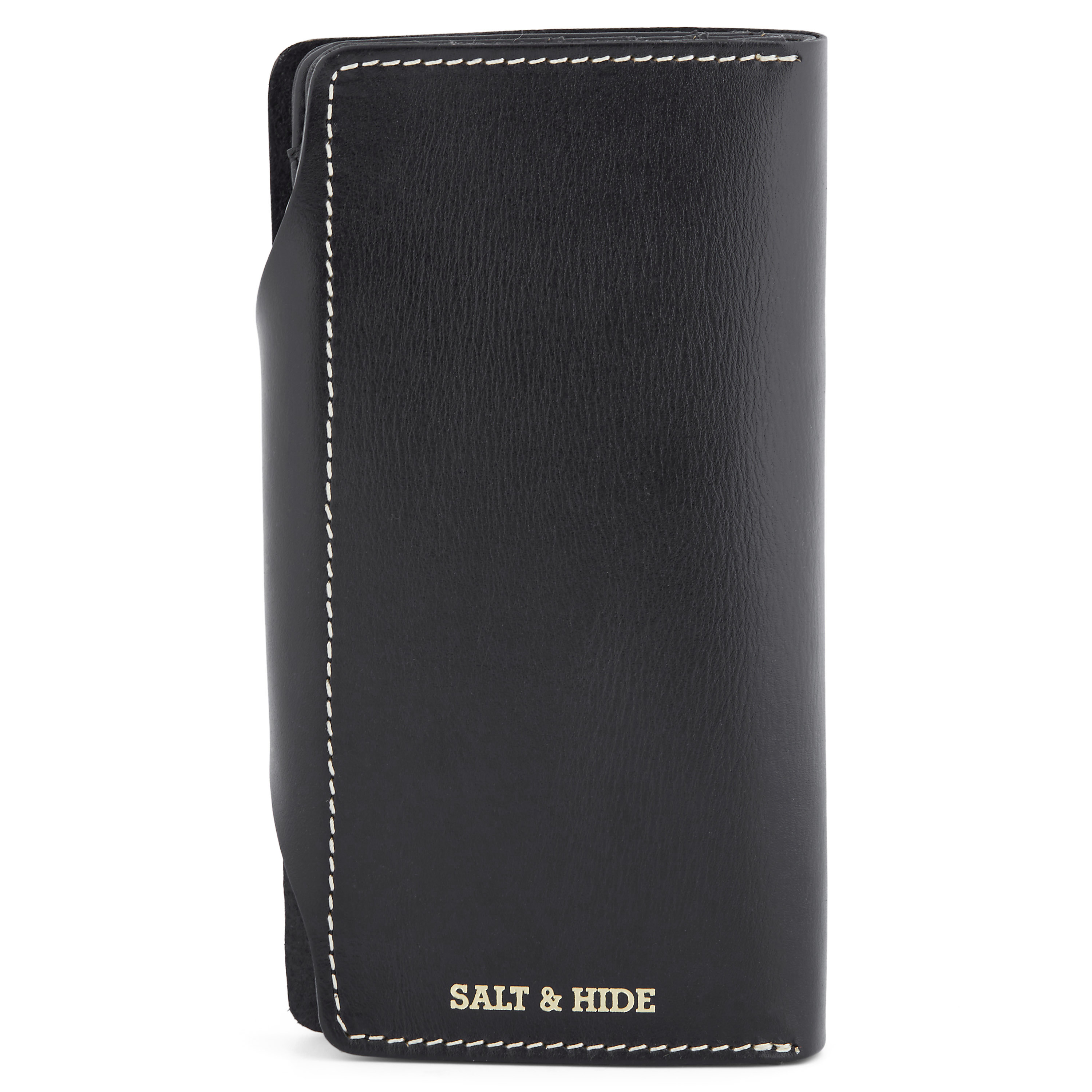 Velká černá kožená peněženka Clovis  - 5