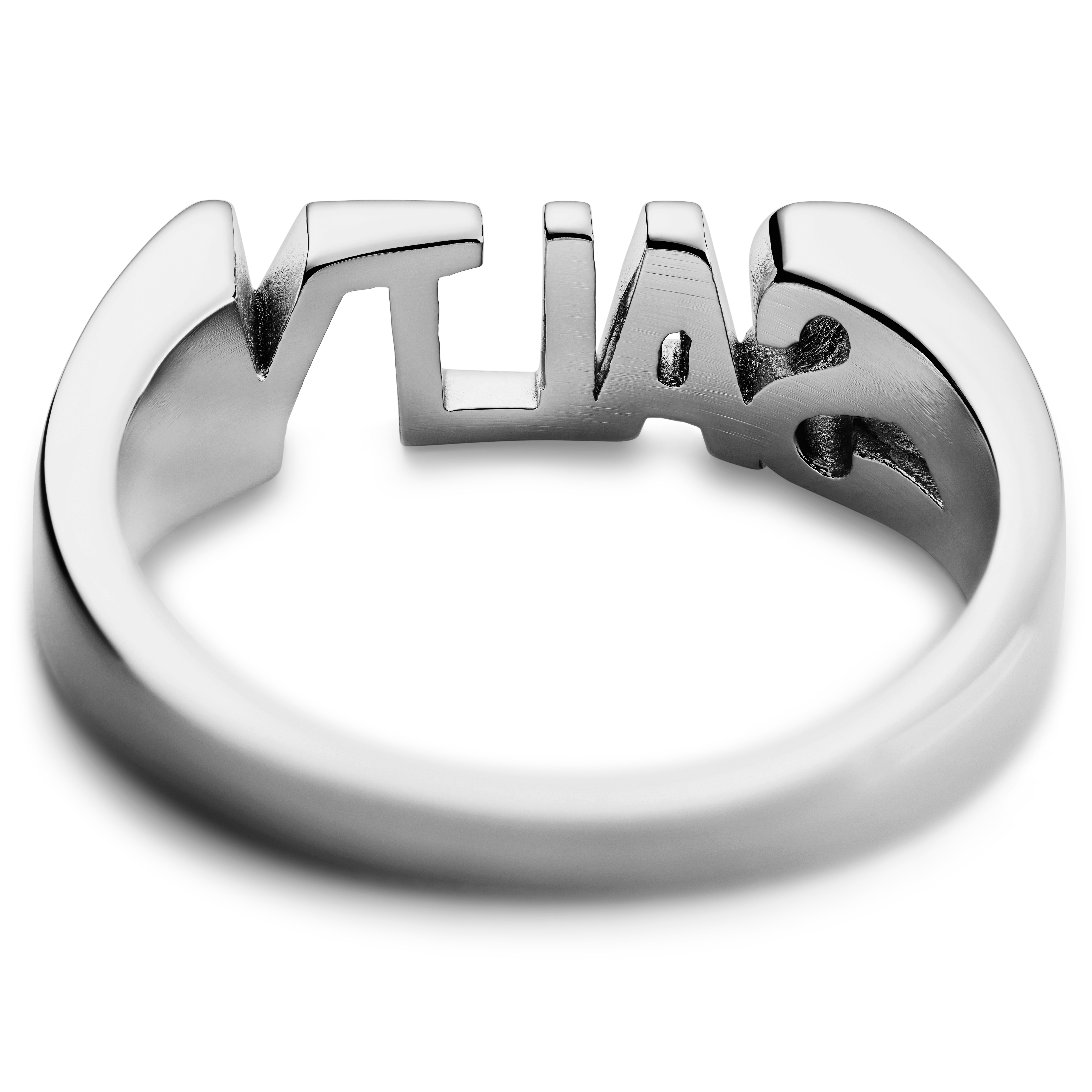 Jaygee | Anillo Salty de acero plateado - 3