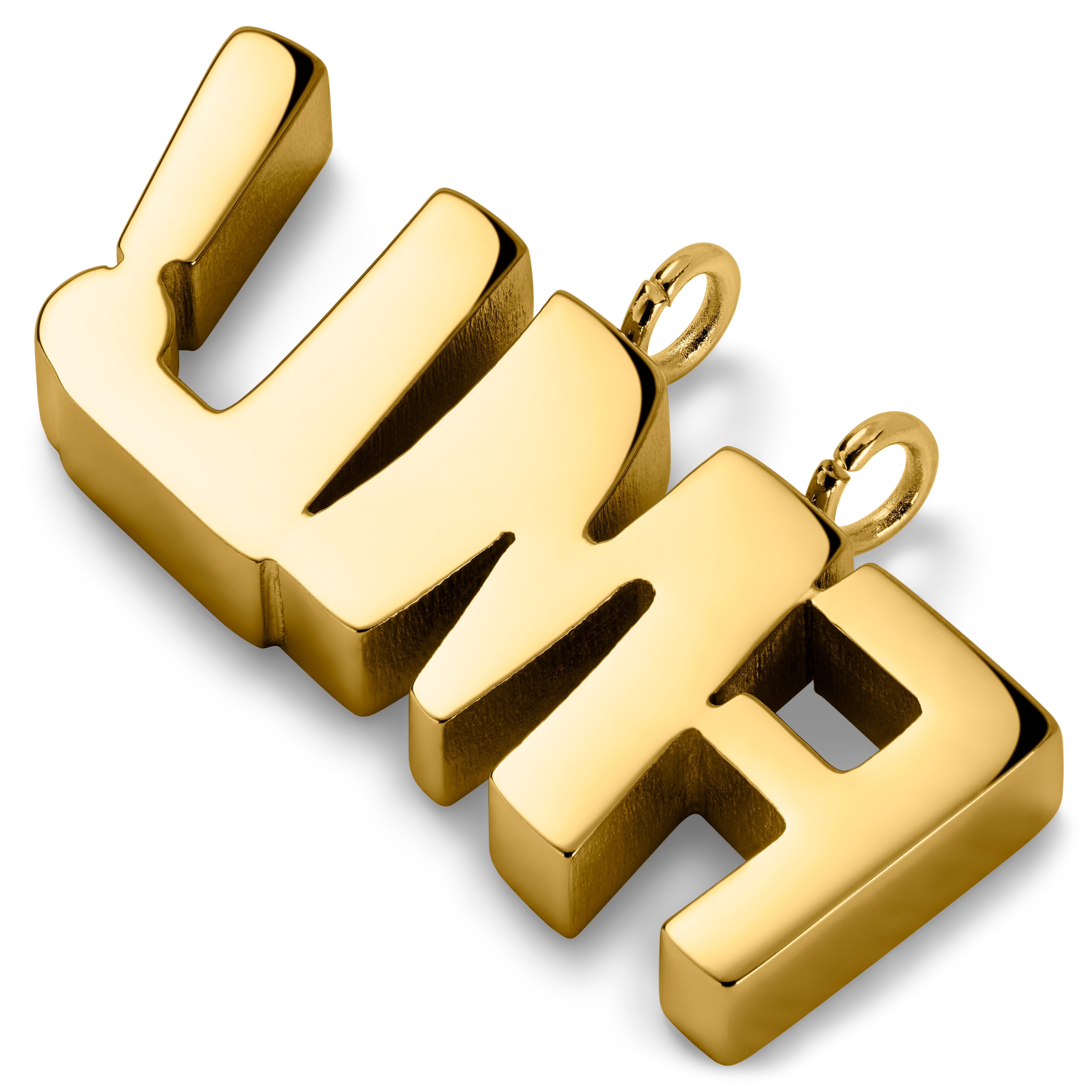 Jaygee | Gold-tone FML Pendant - 3