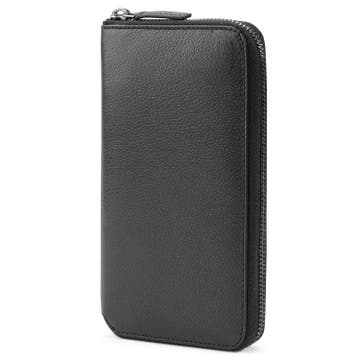 Black Leather RFID-Blocking Wallet Black Leather RFID-Blocking Wallet